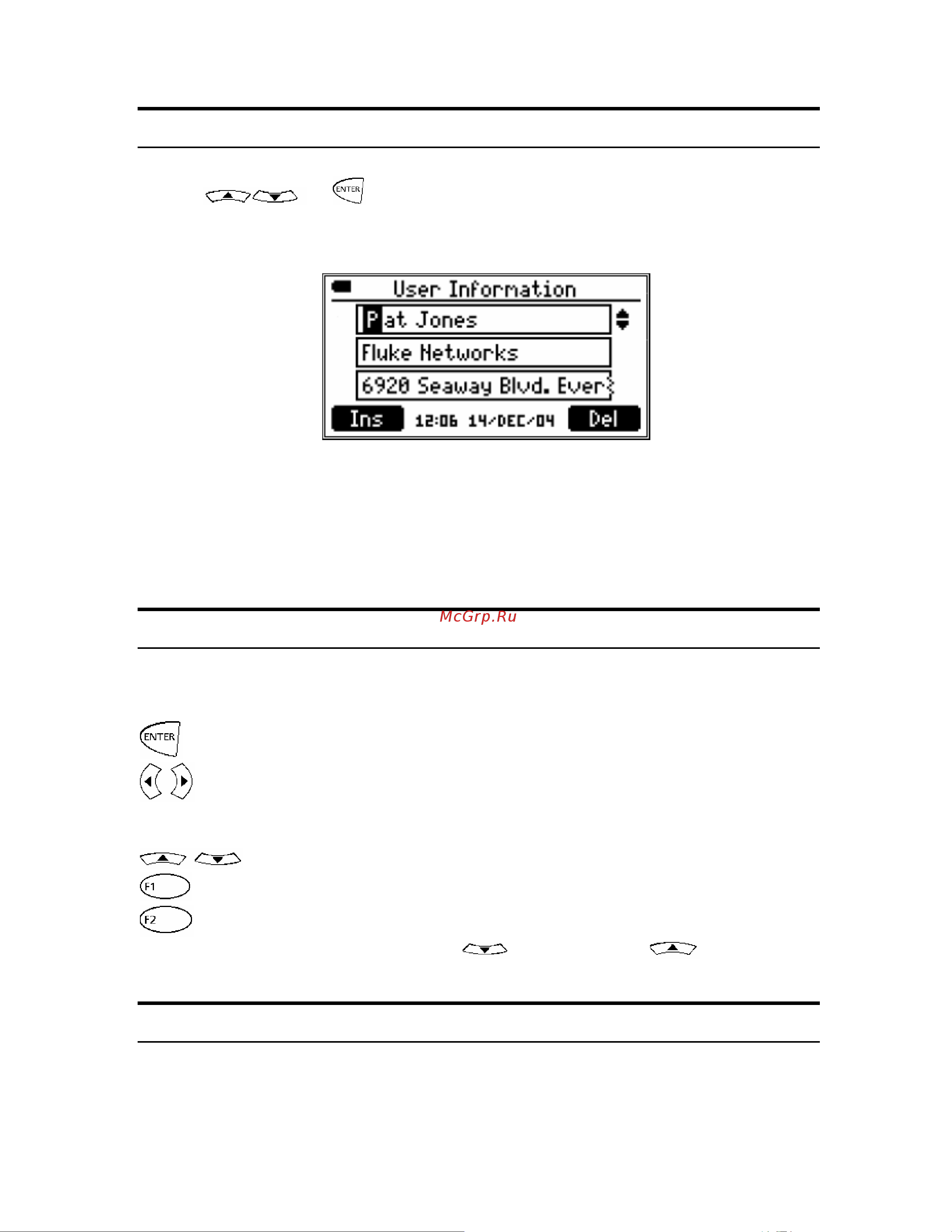 Fluke Networks CIQ-100 [4/20] Доступные наборы символов