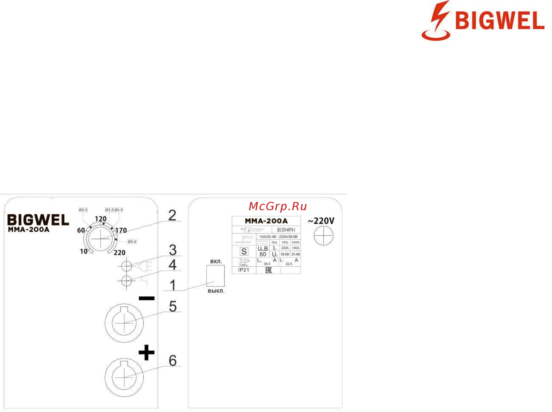 Вектор MMA-200A [6/12] Www vektortool com