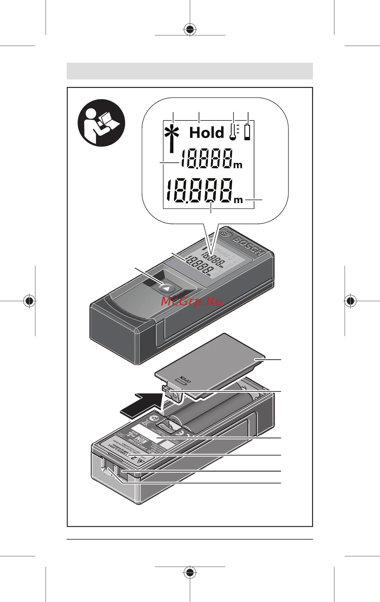 Bosch GLM 20 (0601072E00) Инструкция по эксплуатации онлайн [4/87] 500467