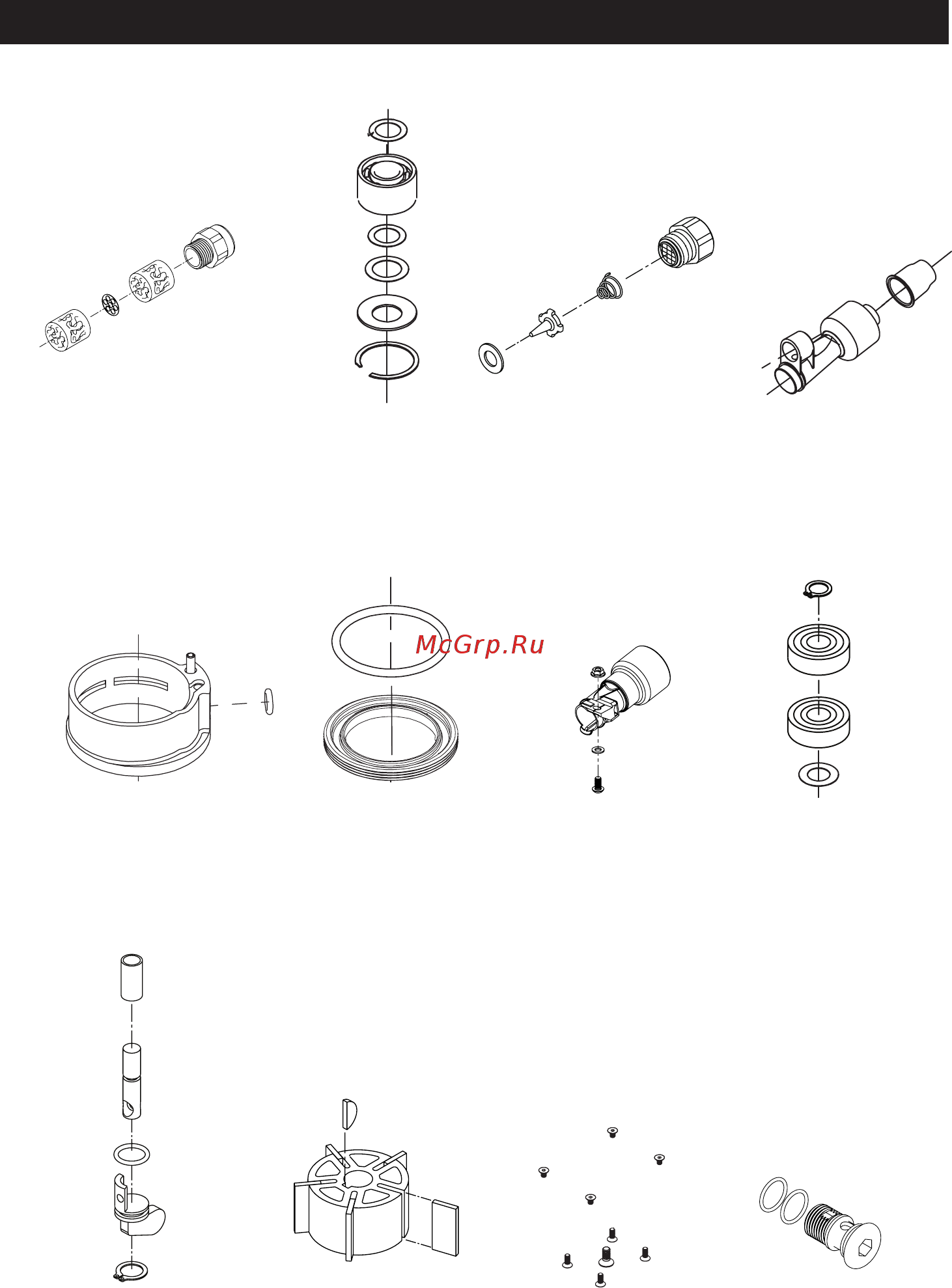 Mirka OS383DB [6/124] Sander spare parts kits