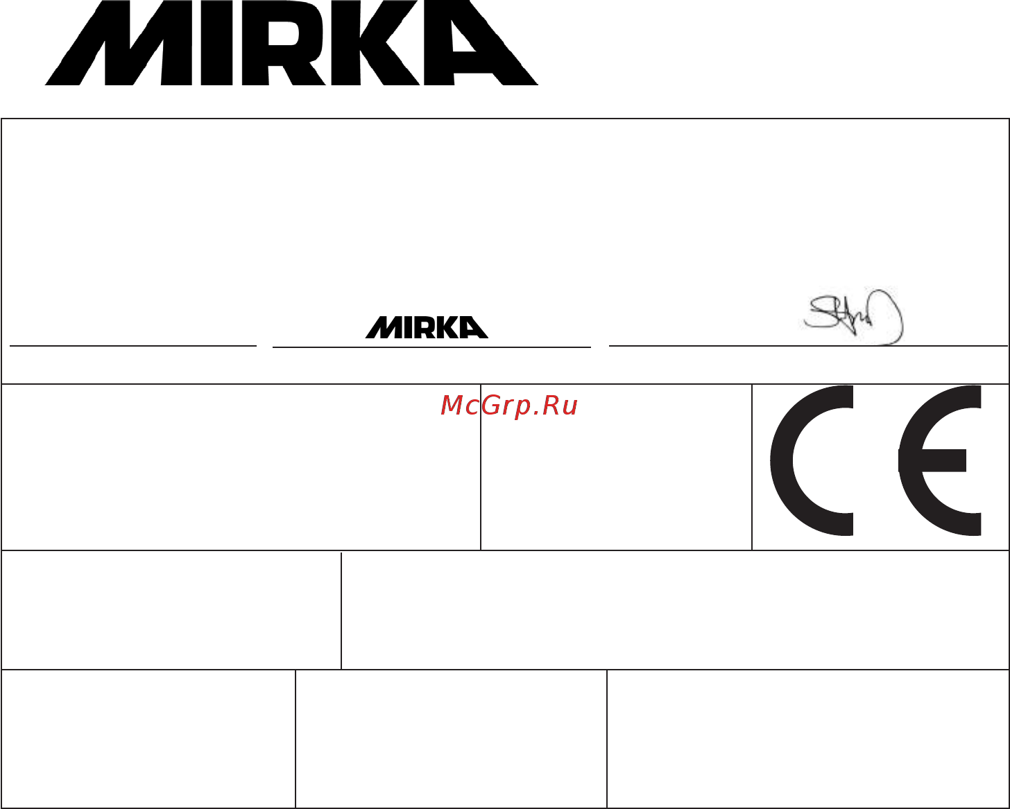 Mirka OS353CV [11/124] Mirka 10 000 об мин 81 mm x 133 mm 3 in x 5 in