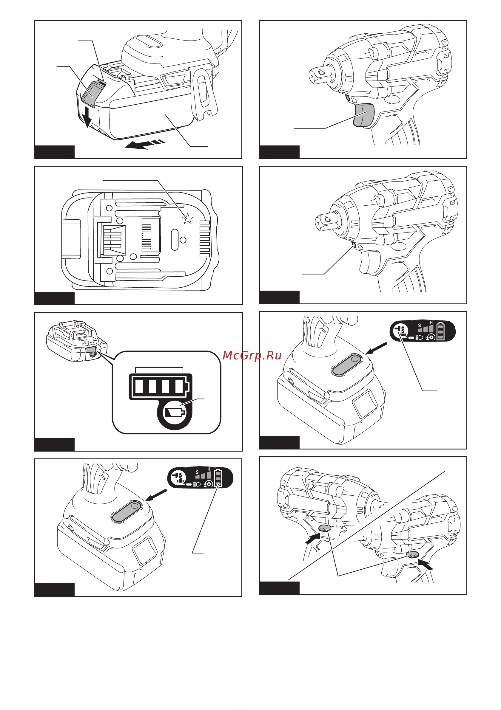 Makita DTW285Z без акк. и з.у Инструкция по эксплуатации онлайн [2/60] 672933