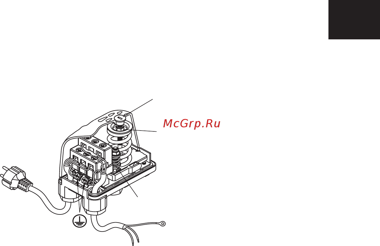 Unipump АКВАРОБОТ М 24-10 В [7/10] Регулировка реле давления