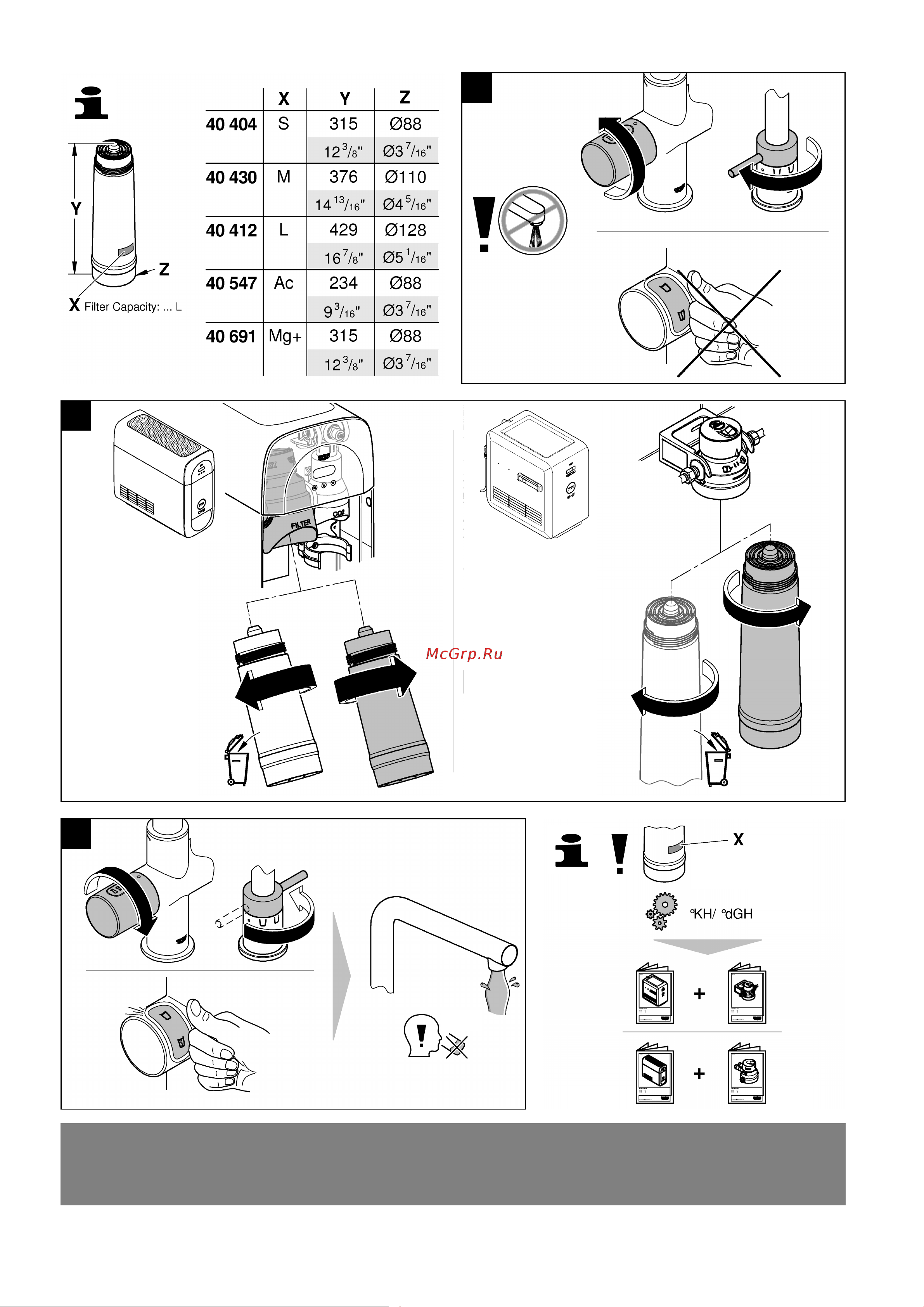 Grohe Blue, 600 л 40404001 Инструкция по эксплуатации онлайн [2/32] 843756