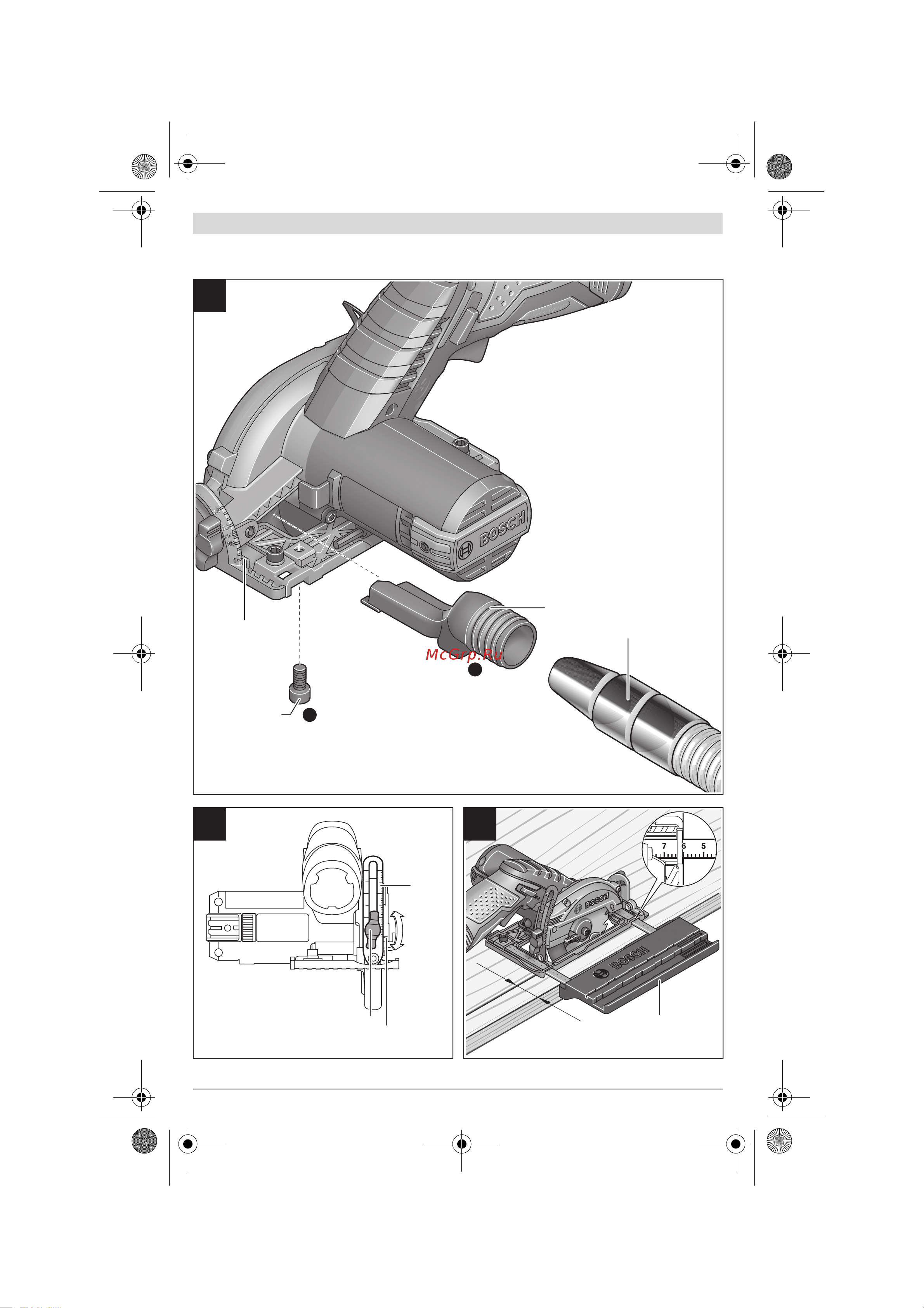 Bosch GKS 12V-26 без АКБ и ЗУ (0.601.6A1.001) Инструкция по эксплуатации онлайн [4/257] 572012