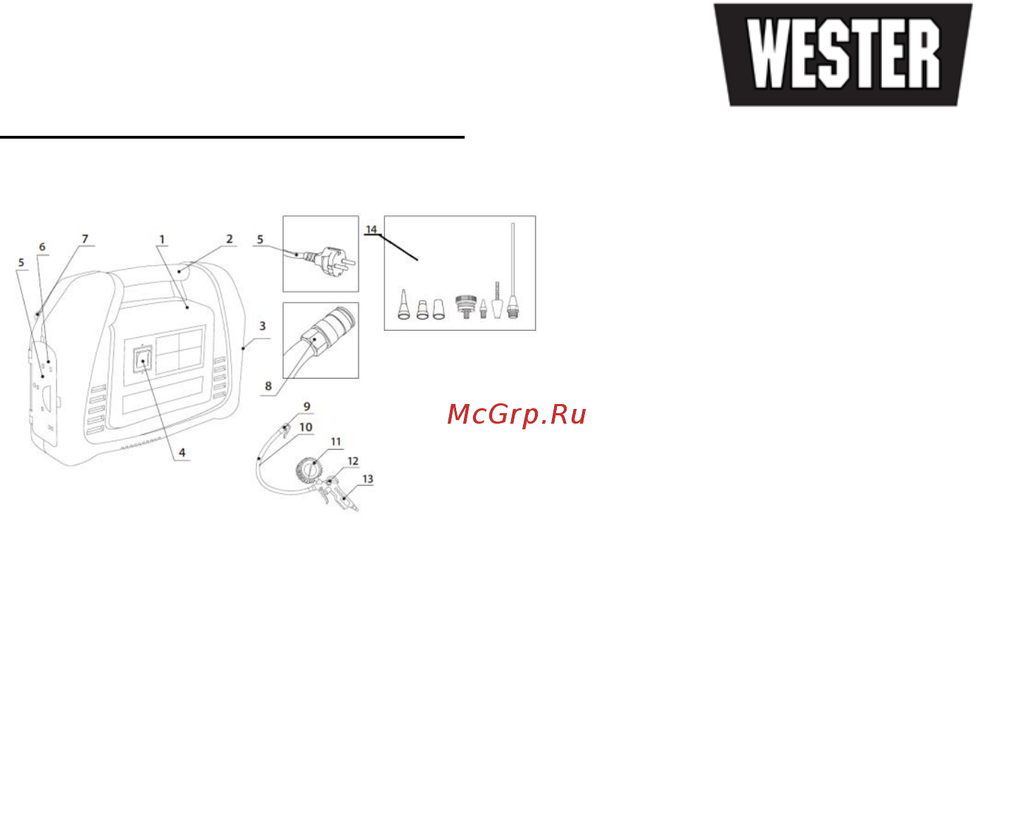 Wester WK1200 Инструкция по эксплуатации онлайн [4/15] 501813