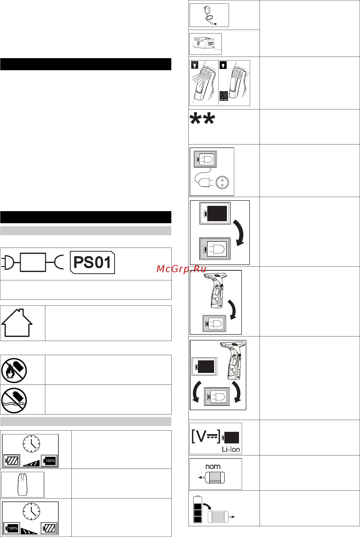 Karcher WV 5 Plus N 1.633-453.0 [34/108] Symboler på maskinen