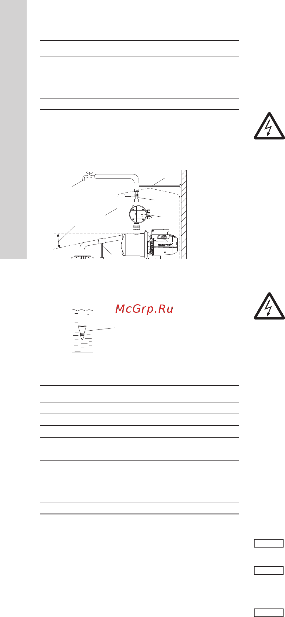 Grundfos JP 5-48 PT-H (99463877) [12/81] Максимальное давление в системе