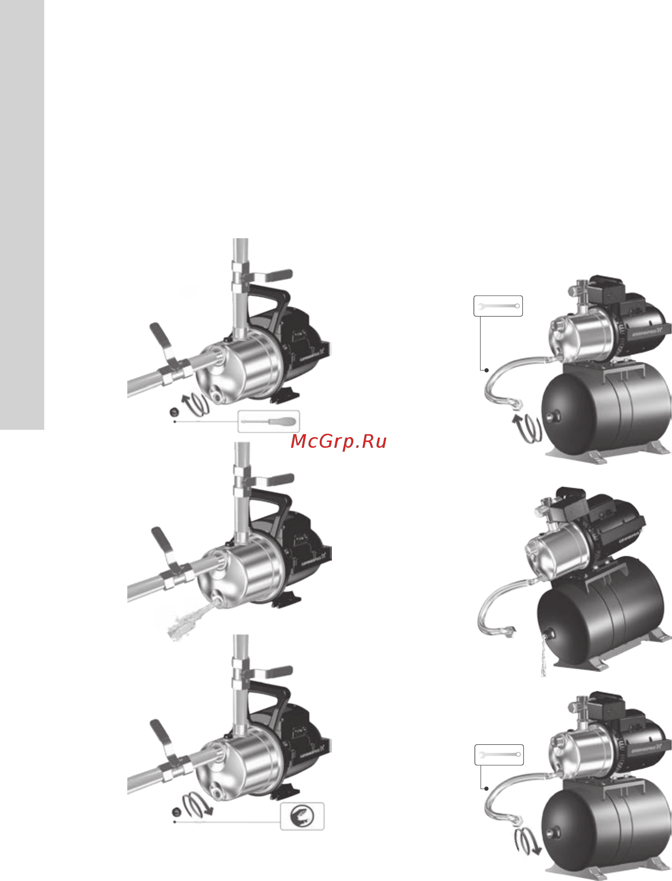 Grundfos JP 5-48 PT-H (99463877) [16/81] Опорожнение jp pt v