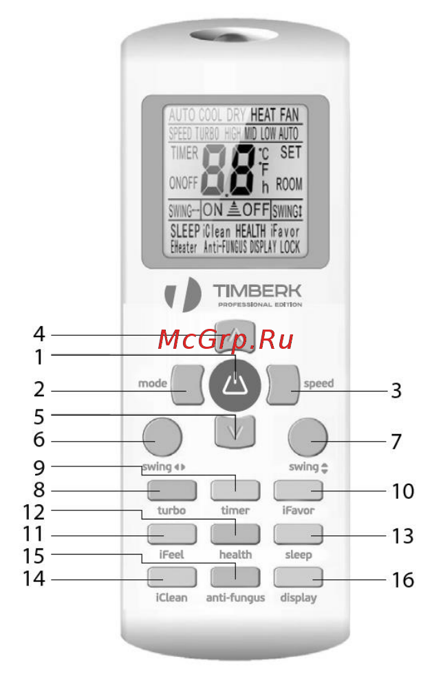 Timberk T-S28 (T-AC07-S28-X) Инструкция по эксплуатации онлайн [17/50] 501876