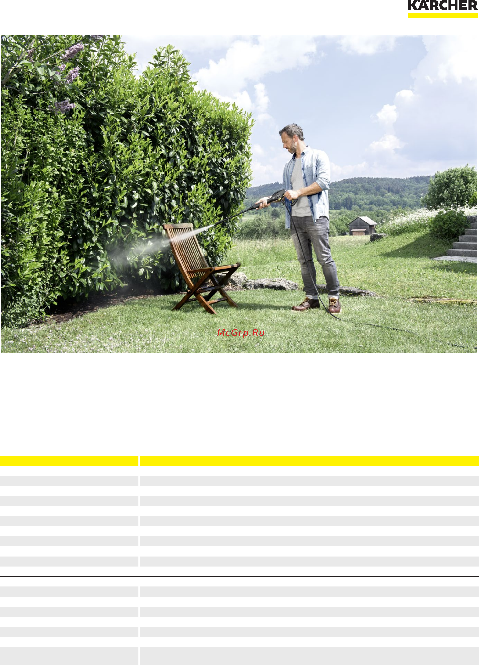 Karcher K 2 Universal Edition (1.673-000.0) [2/6] Технические характеристики и комплекта ция