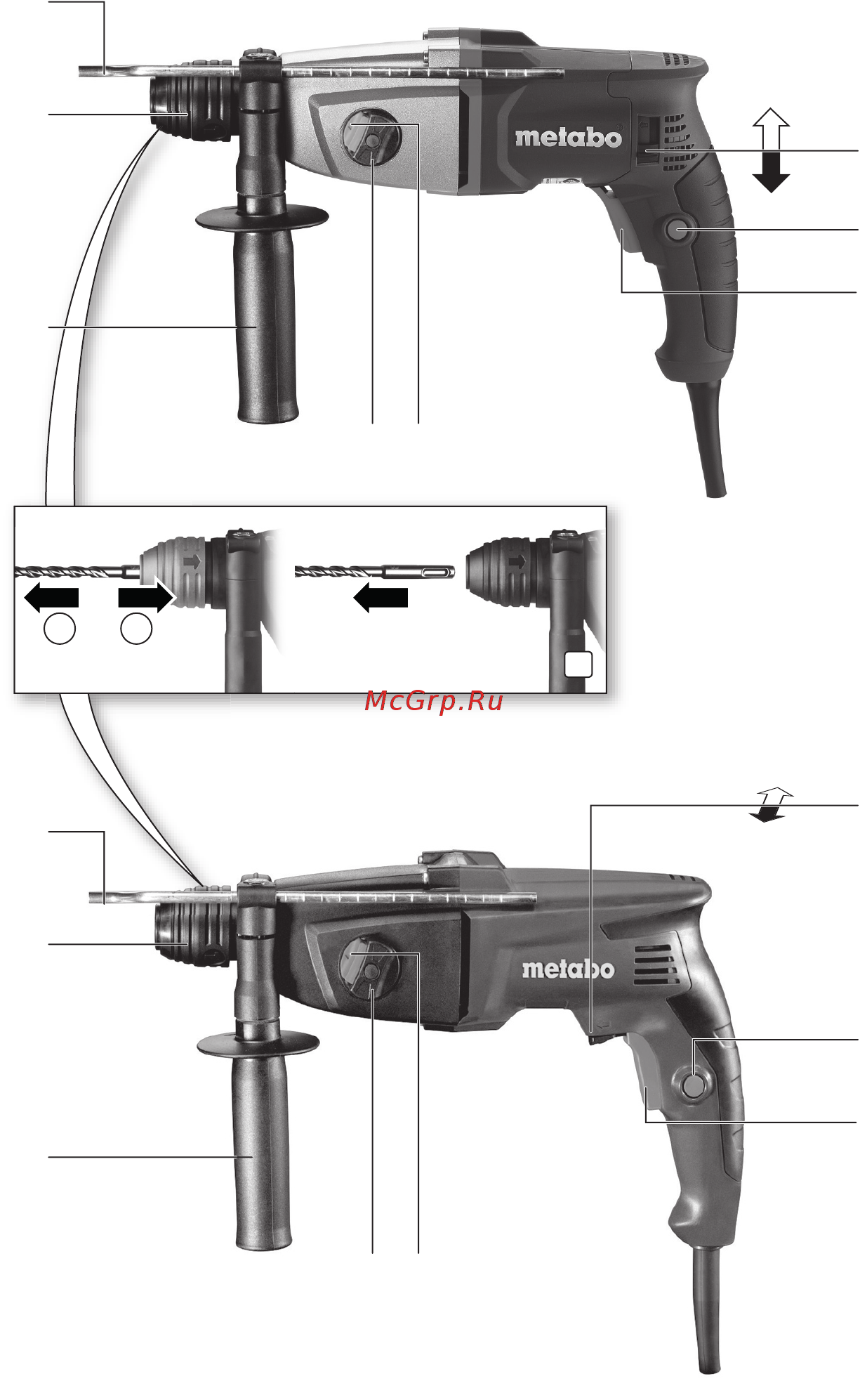 Metabo KHE 2444 (606154510) [2/52] Bhe 2444 khe 2444