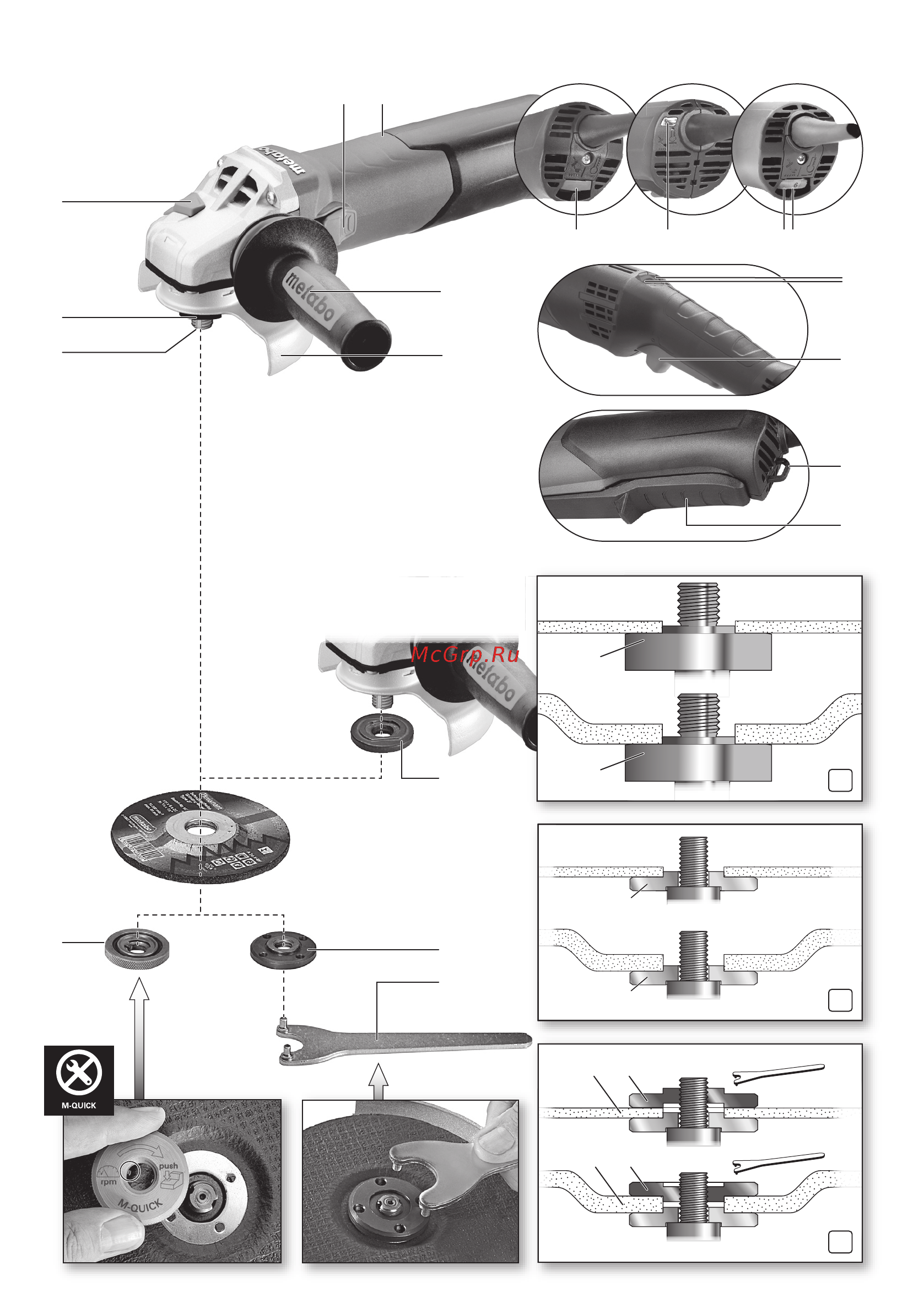Metabo WEPBA 19-180 Quick RT (601099000) Инструкция по эксплуатации онлайн [2/124] 503558