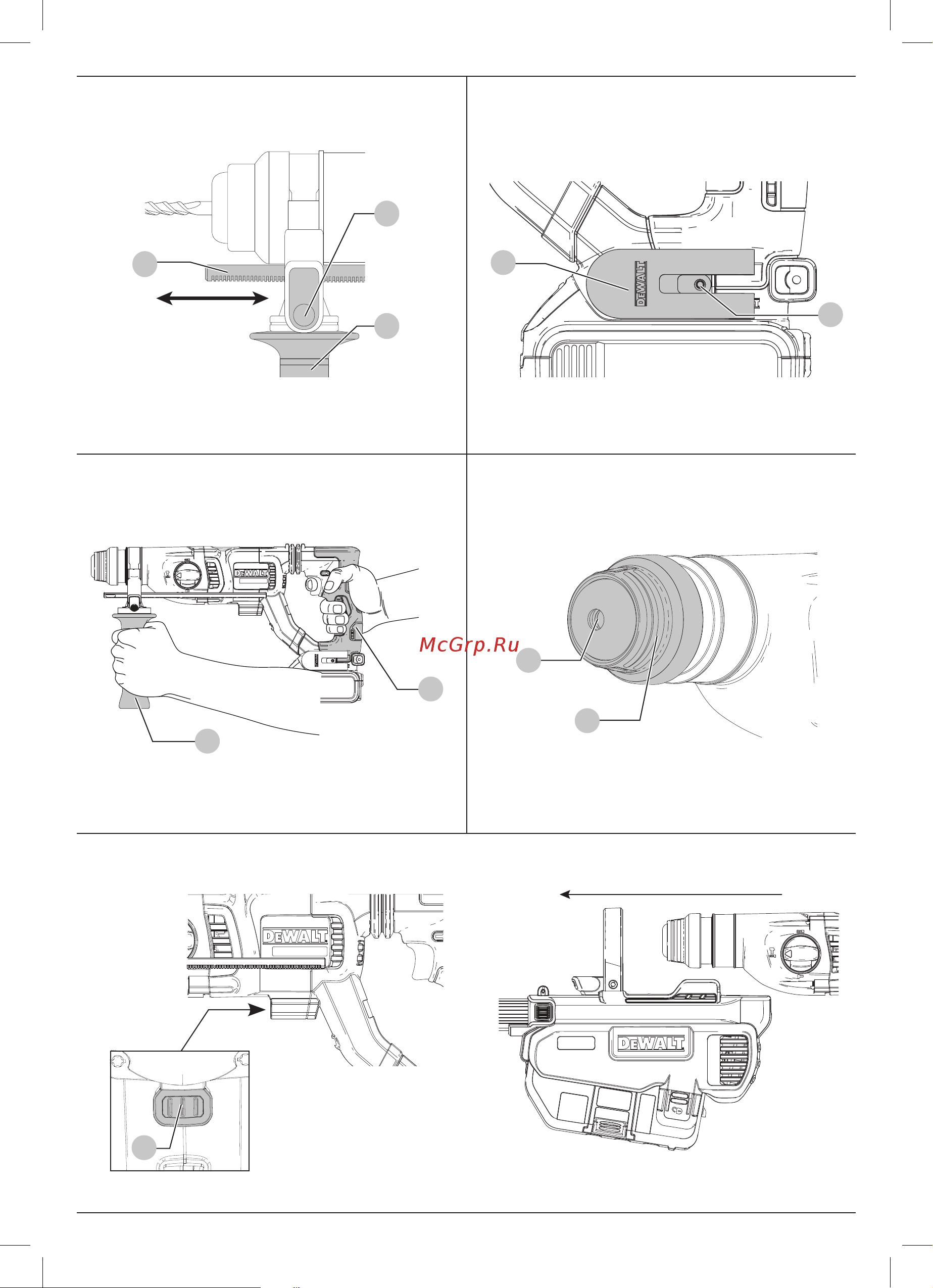 Dewalt DCH263N без акк. и з.у Инструкция по эксплуатации онлайн [4/56] 672442