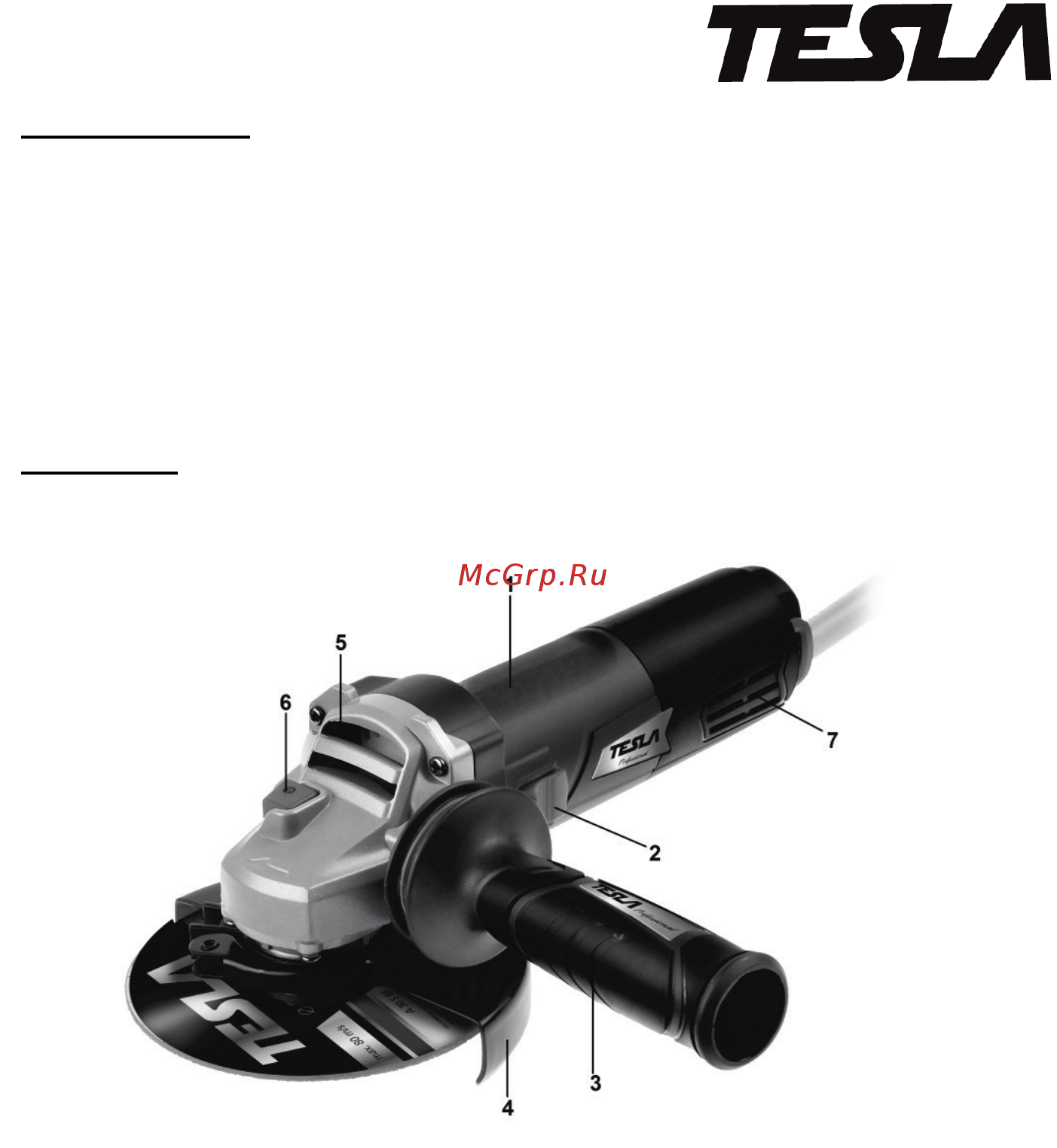 Tesla TAG780 623037 [3/21] Описание