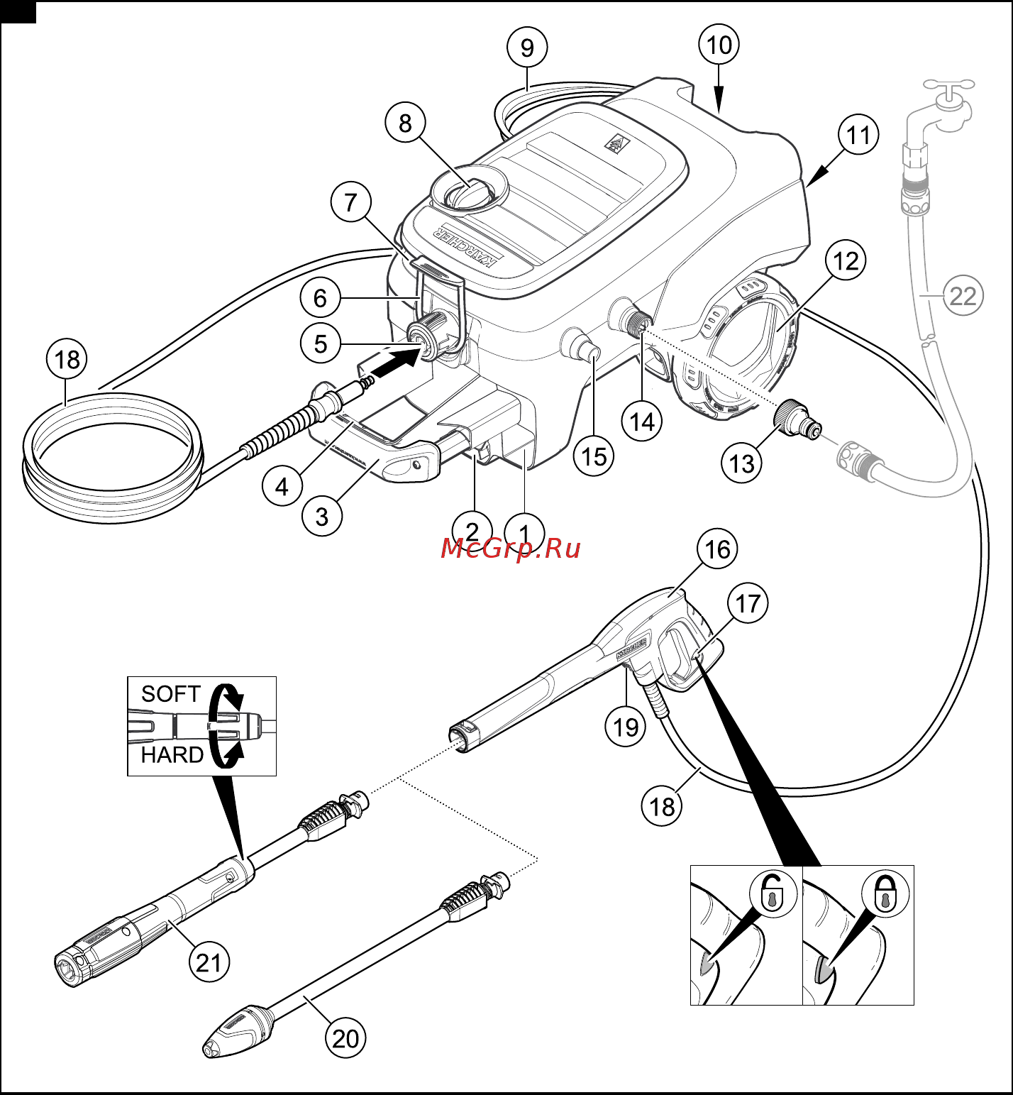 Karcher K 5 COMPACT *EU NEW Инструкция по эксплуатации онлайн [2/128] 795493