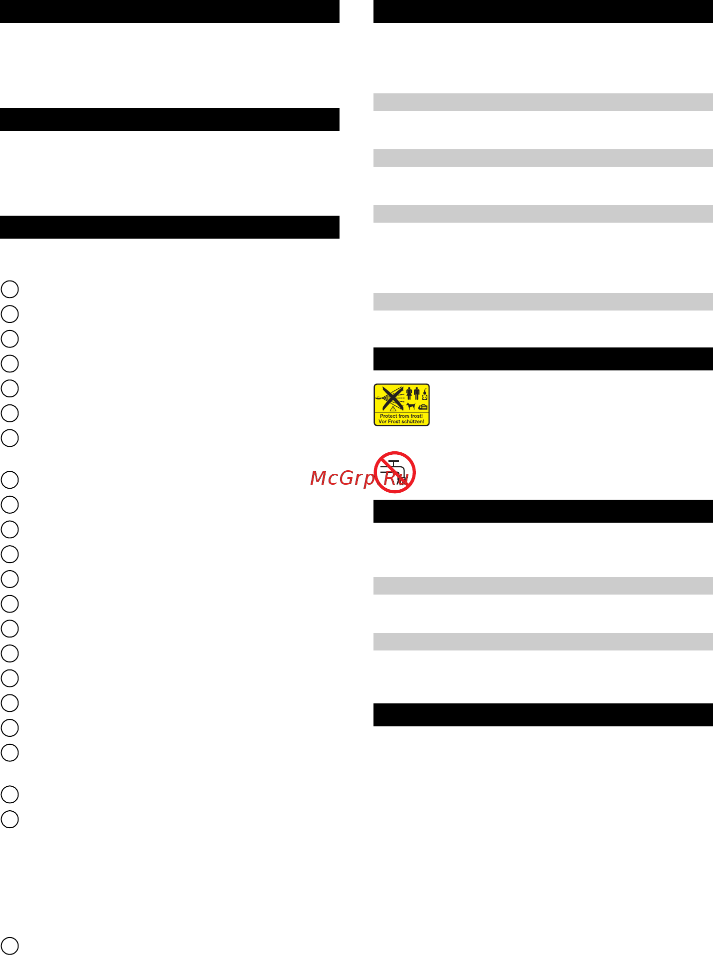 Karcher K 5 Compact EU, 1.630-750.0 [9/128] Symbols on the device