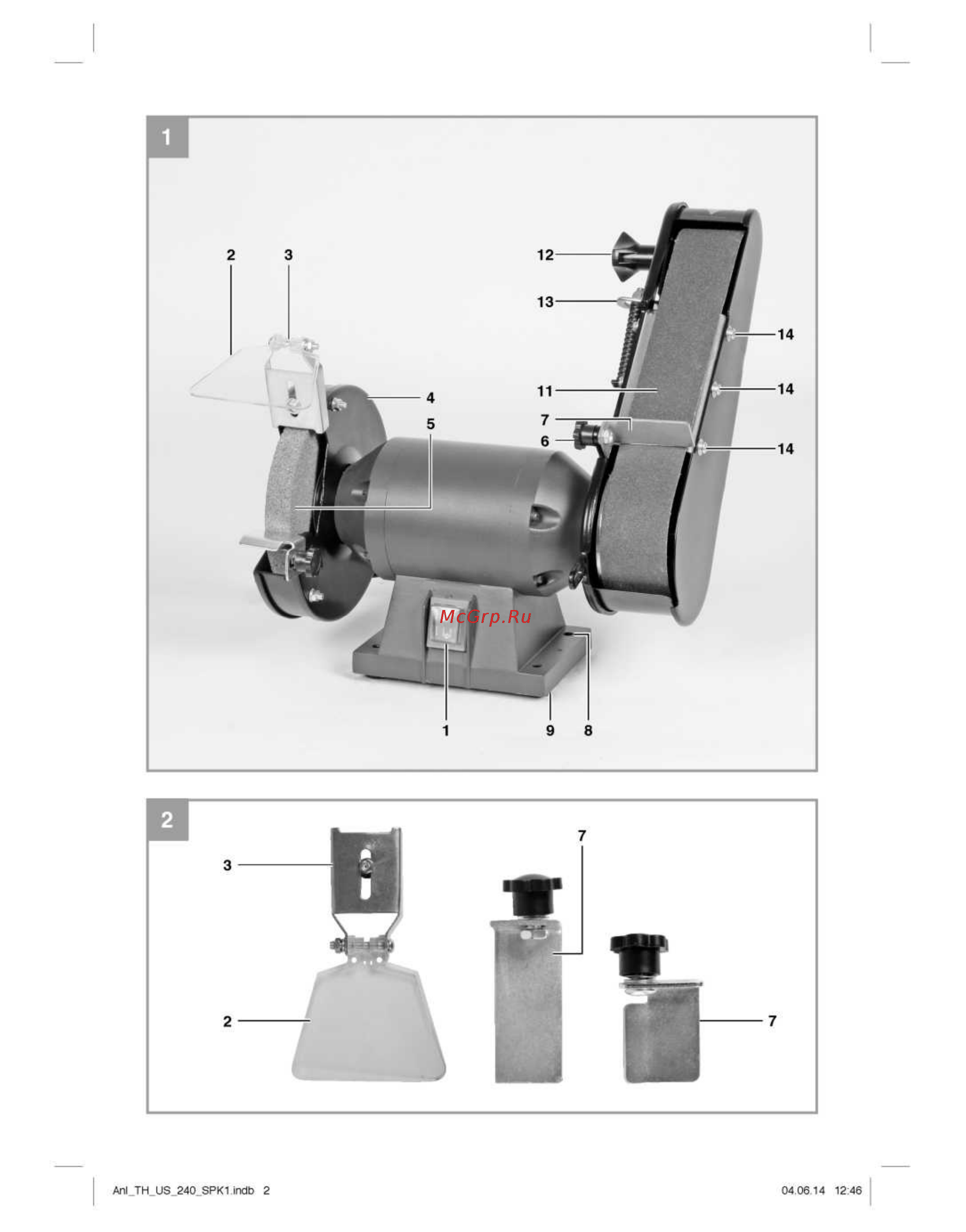 Einhell TH-US 240 4466150 Инструкция по эксплуатации онлайн [2/13] 502362