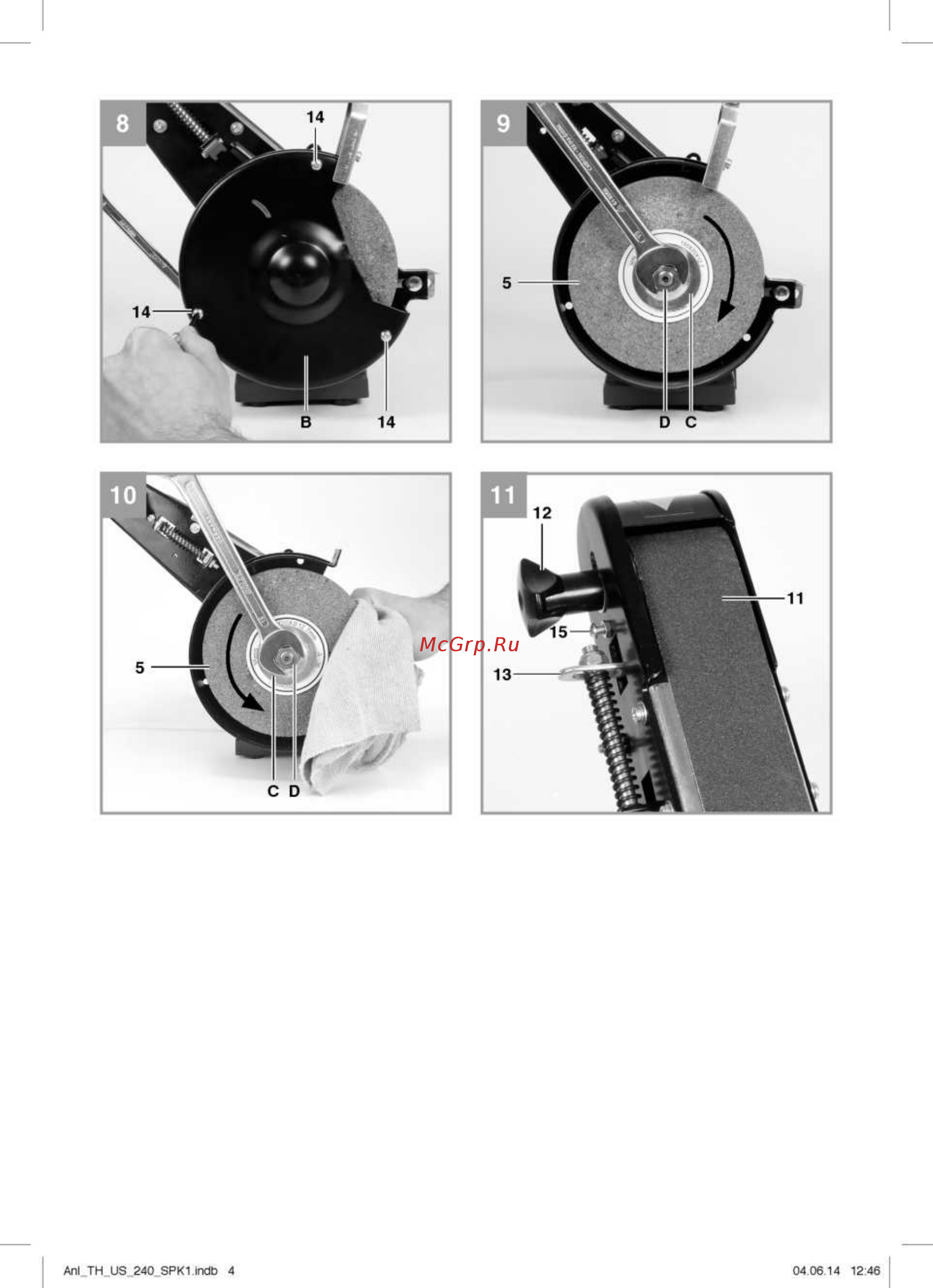 Einhell TH-US 240 4466150 Инструкция по эксплуатации онлайн [4/13] 502362