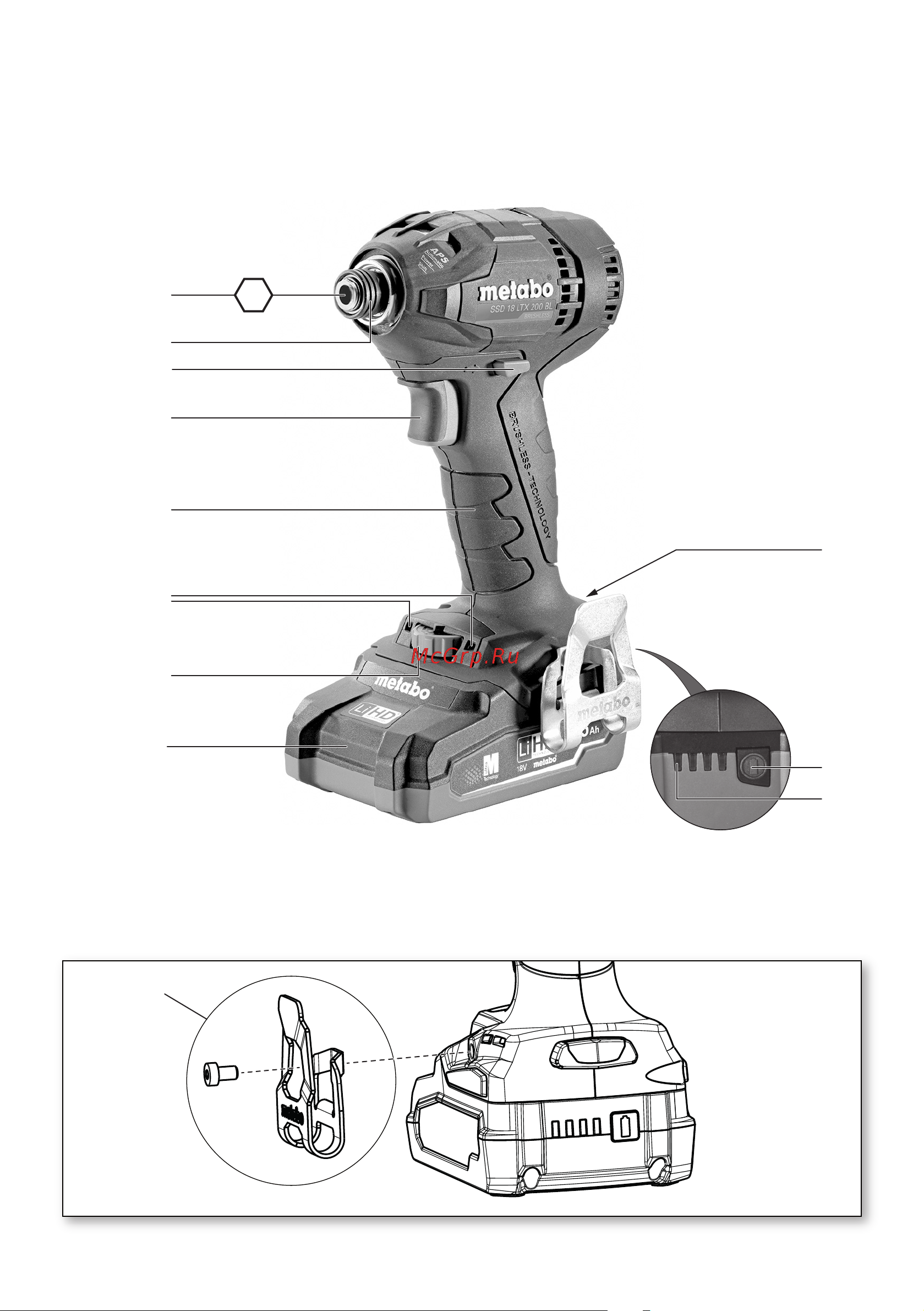Metabo SSD 18 LTX 200 BL без АКБ. и ЗУ (602396840) Инструкция по эксплуатации онлайн [2/68] 502436