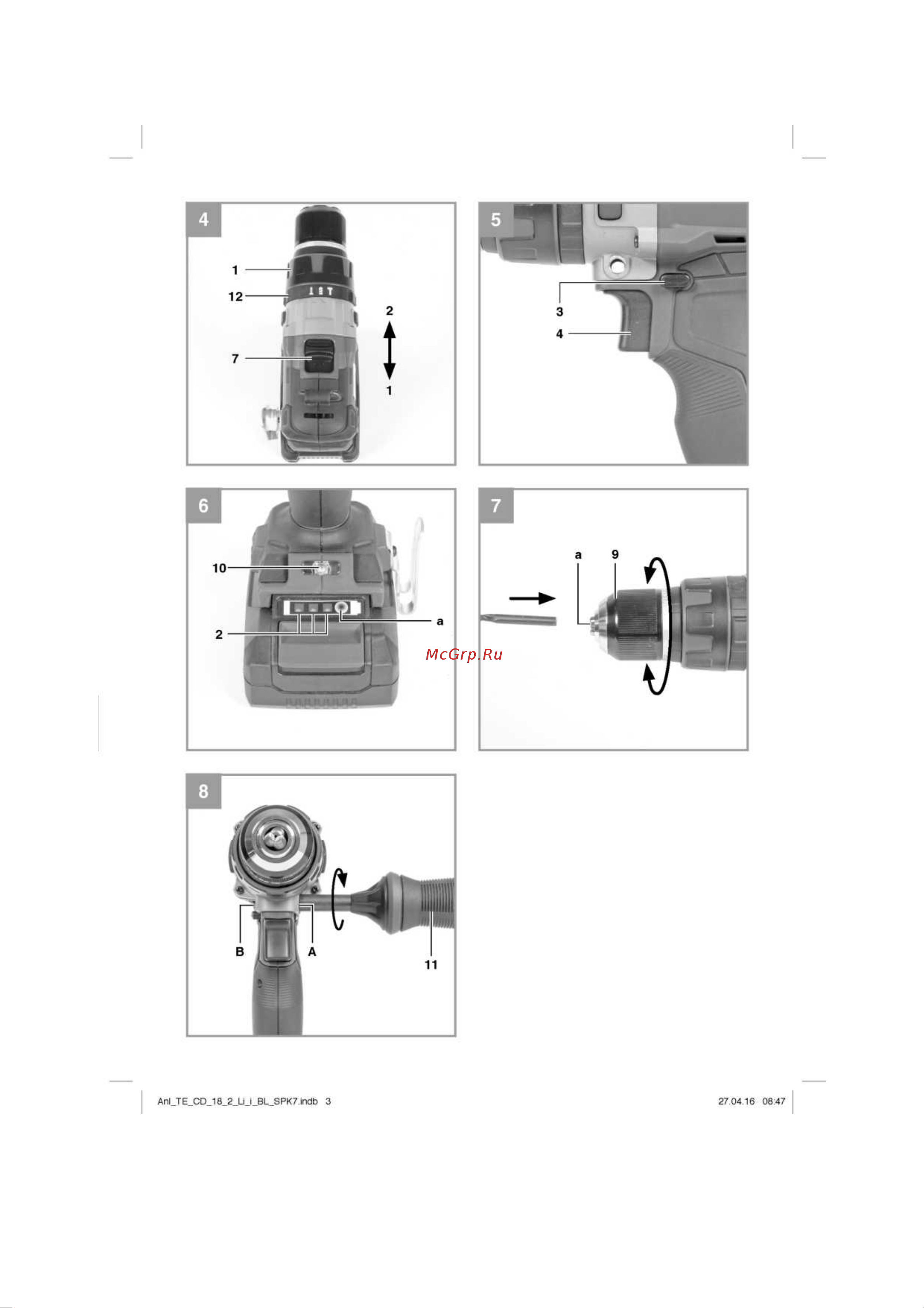 Einhell PXC TE-CD 18 Li Brushless-Solo (4513850) Инструкция по эксплуатации онлайн [3/14] 502477