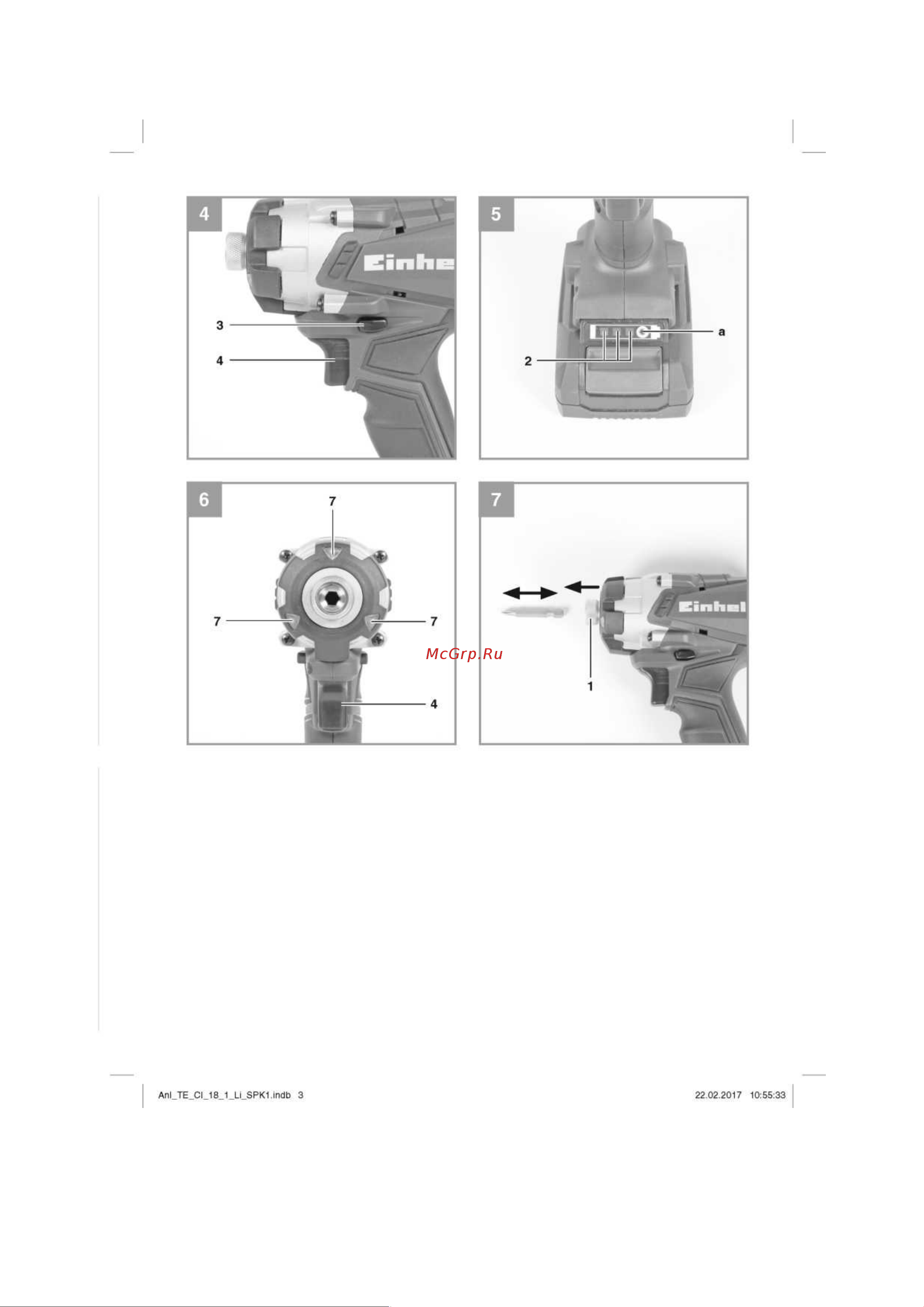 Einhell PXC TE-CI 18/1 Li-Solo (4510034) Инструкция по эксплуатации онлайн [3/13] 502478