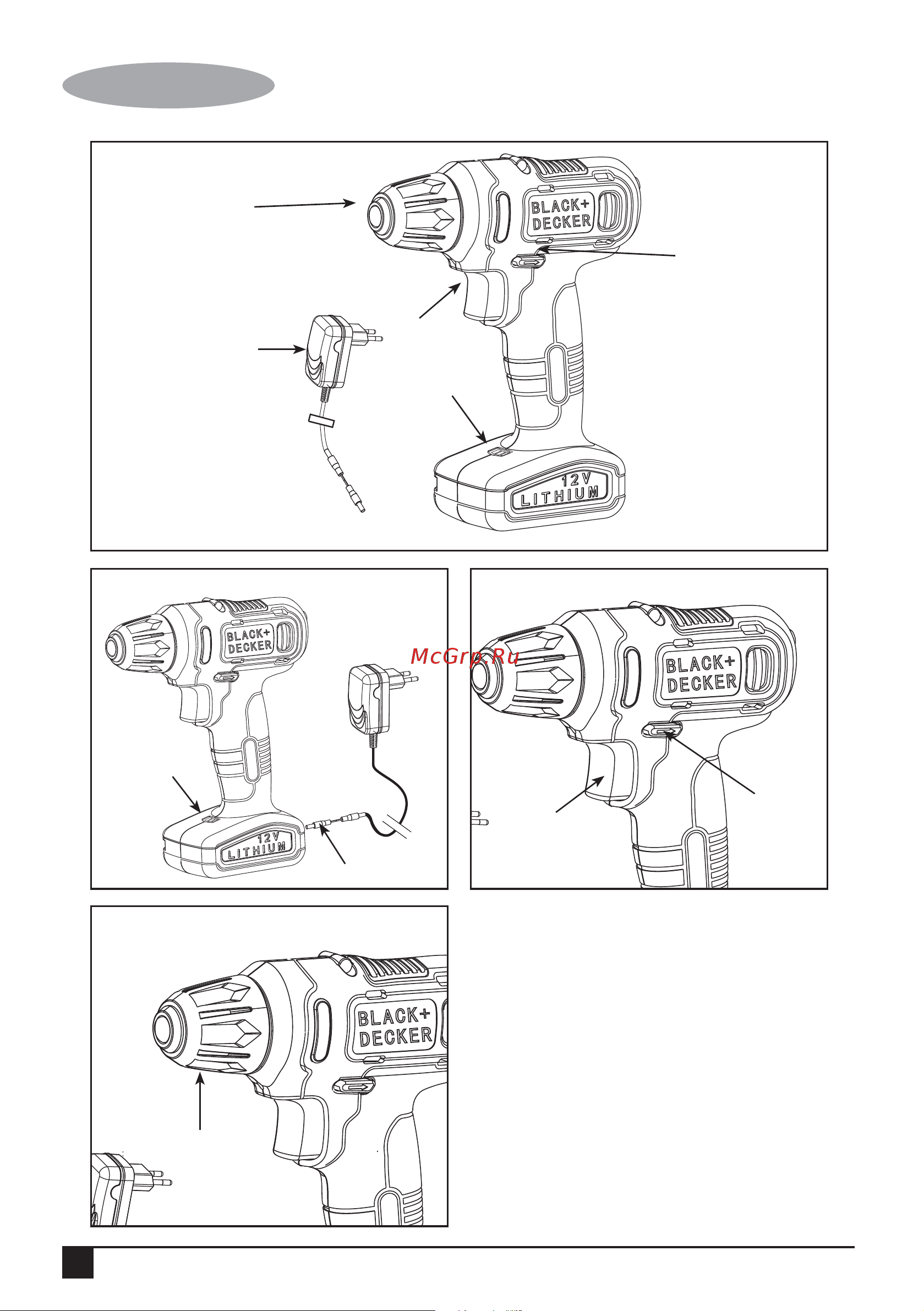 Black & Decker LD12SP Инструкция по эксплуатации онлайн [2/61] 504692