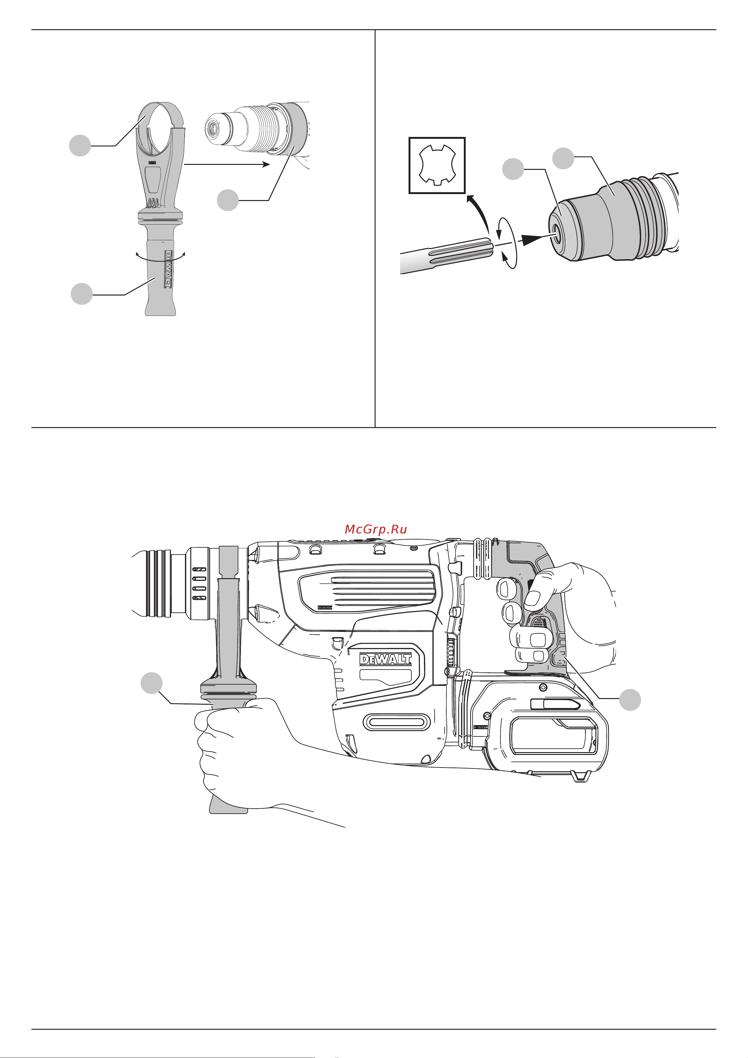 Dewalt DCH733N 54 В XR FLEXVOLT без акк. и з.у Инструкция по эксплуатации онлайн [3/24] 672269