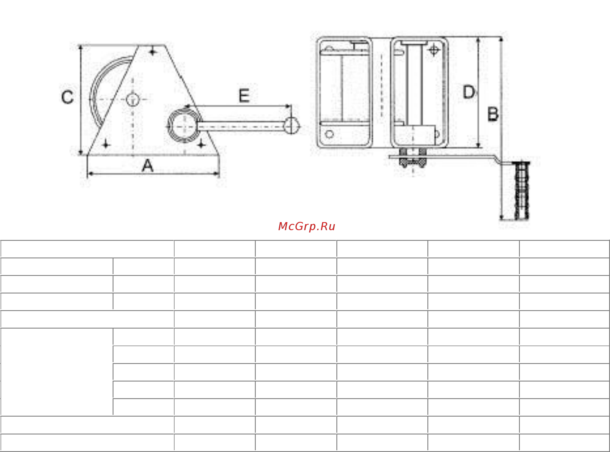 Euro-lift AHW2600, 13996 [2/10] Подъема и перемещения грузов с намоткой металлического каната троса на барабан в качестве приводного механизма на лебедках модели gr используется редуктор с цилиндрическими прямозубыми шестернями на лебедках модели vs используется червячная пара лебедки тяговые ручные модели т предназначены для перемещения груза