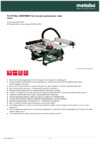 Metabo TS 36-18 LTX BL 254 (613025850) Инструкция по эксплуатации