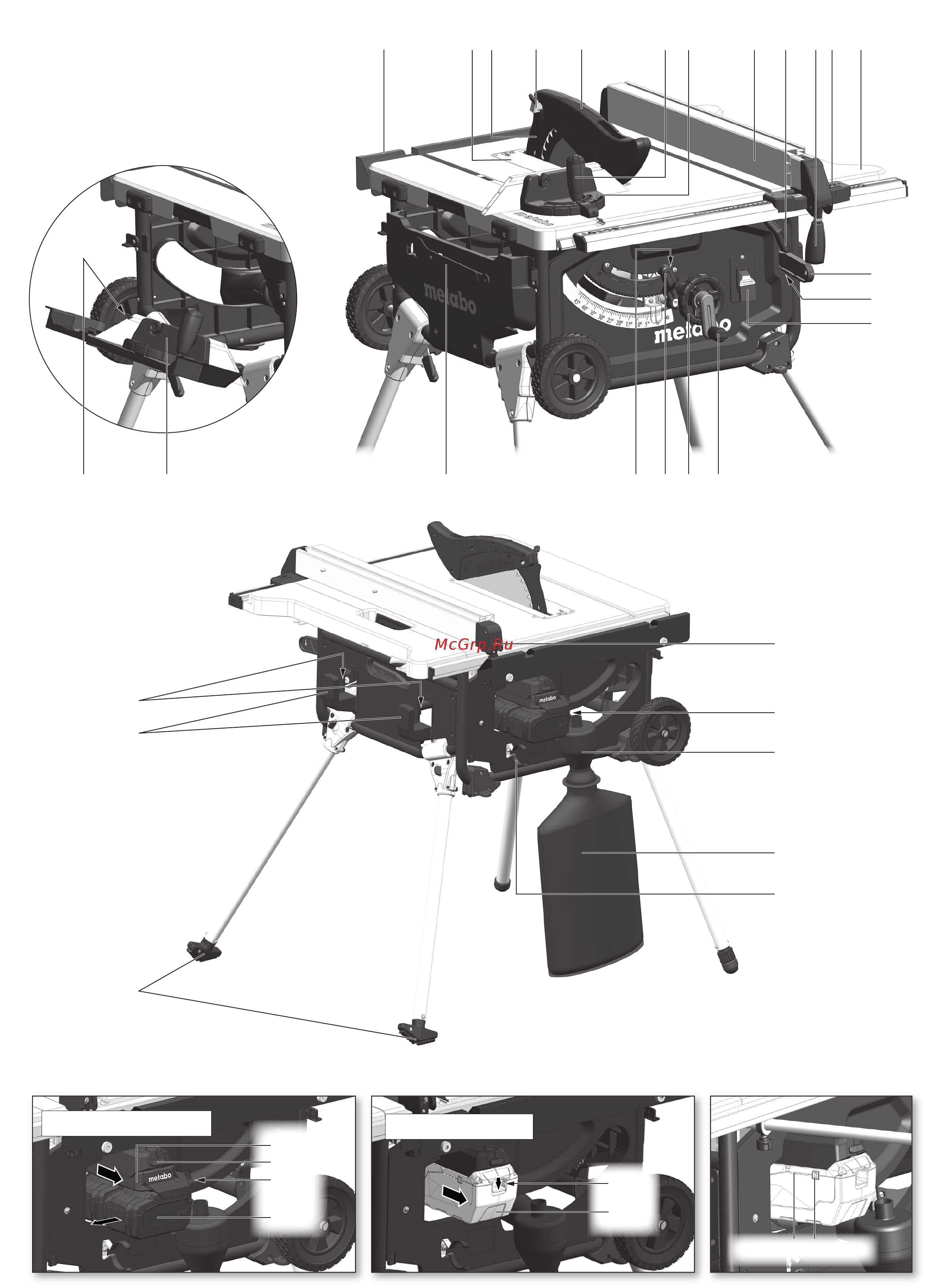 Metabo TS 36-18 LTX BL 254 (613025850) [4/154] Ts 36 ltx bl 254