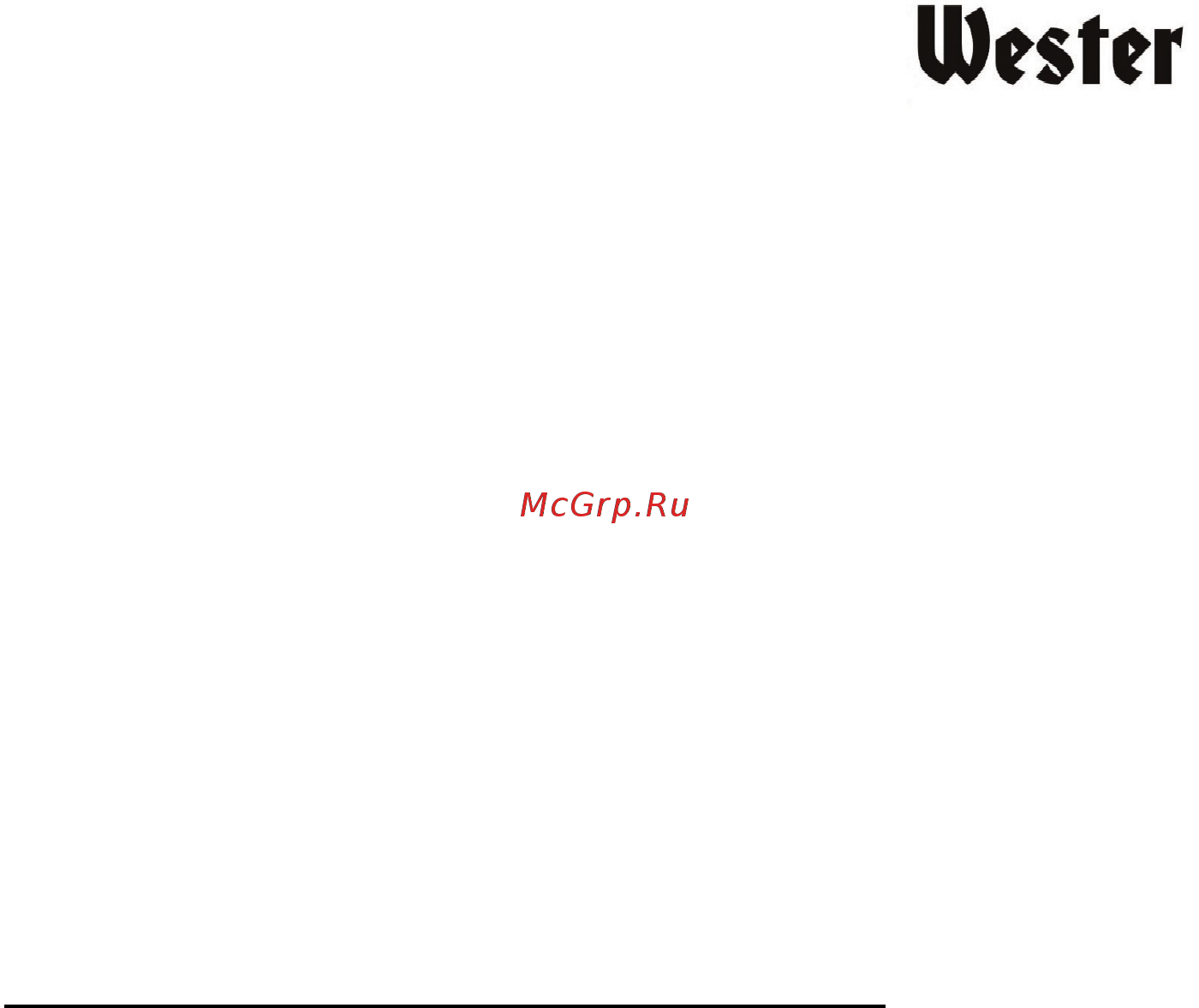 Wester RG-5 Инструкция по эксплуатации онлайн [2/12] 502665