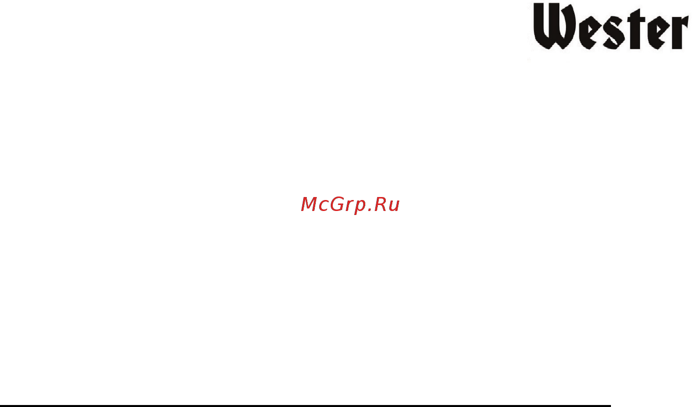 Wester RG-5 Инструкция по эксплуатации онлайн [9/12] 502665