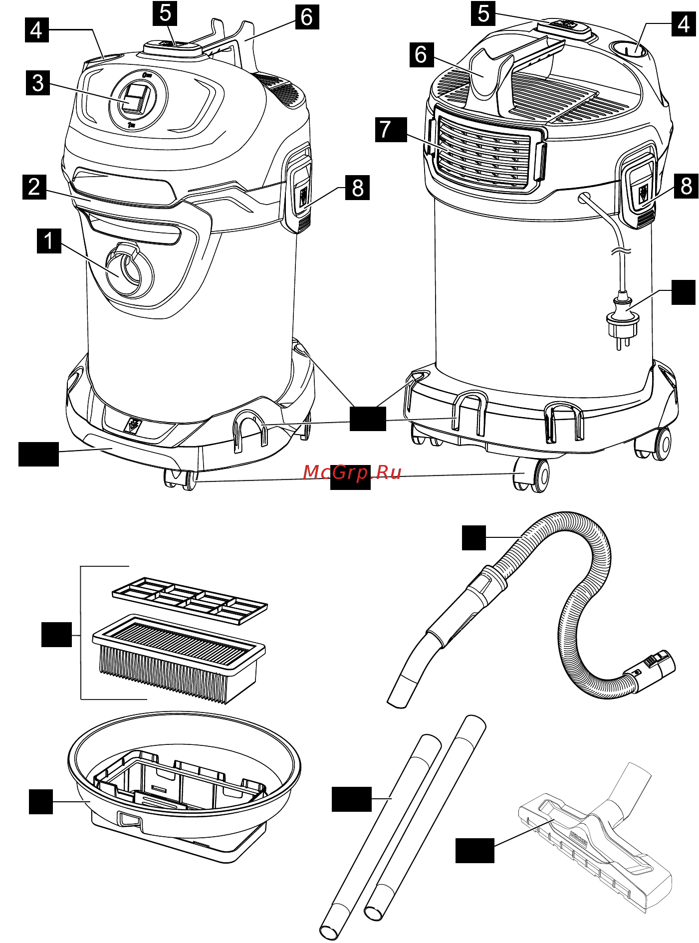 Karcher AD 4 Premium 1.629-731.0 Инструкция по эксплуатации онлайн [2/198] 502696