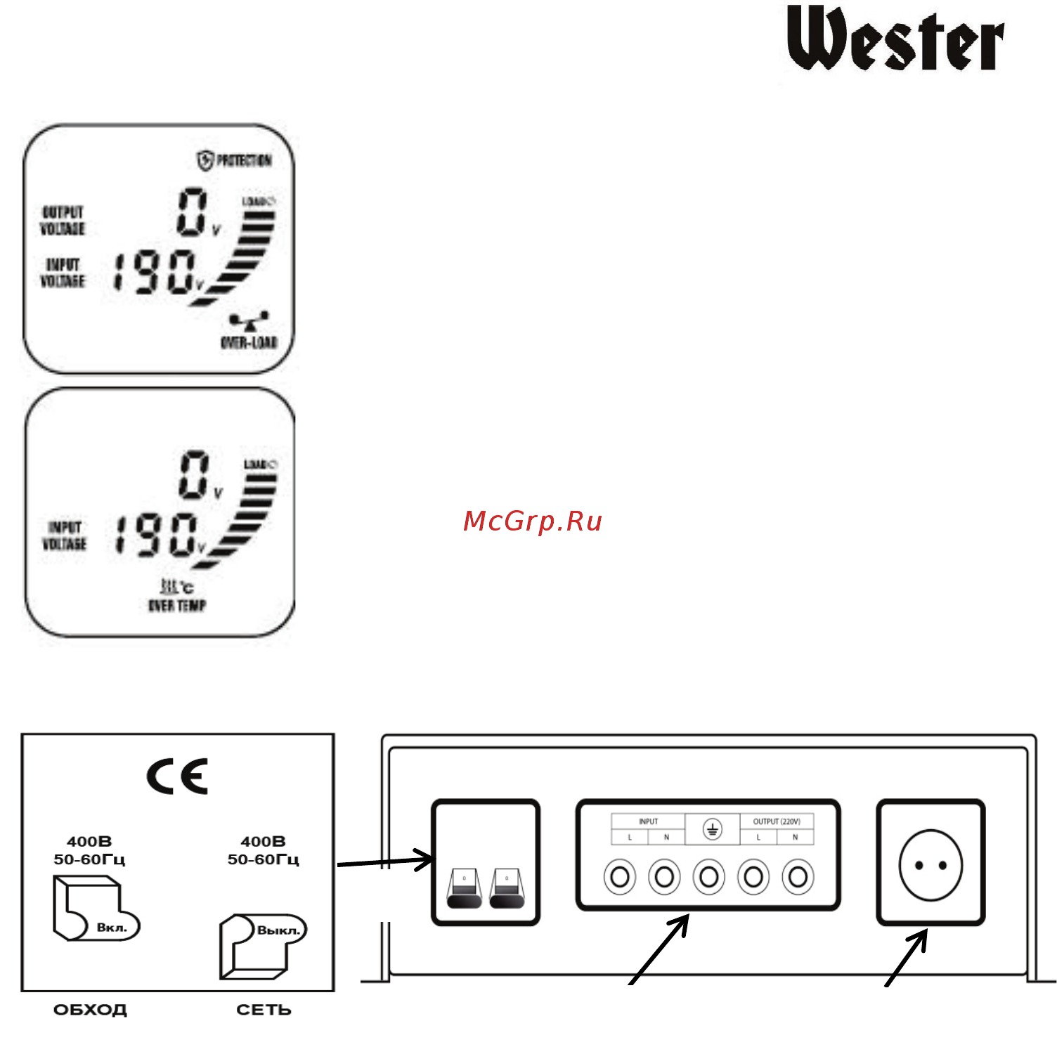 Wester STW5000NS (180-014) Инструкция по эксплуатации онлайн [6/12] 571153