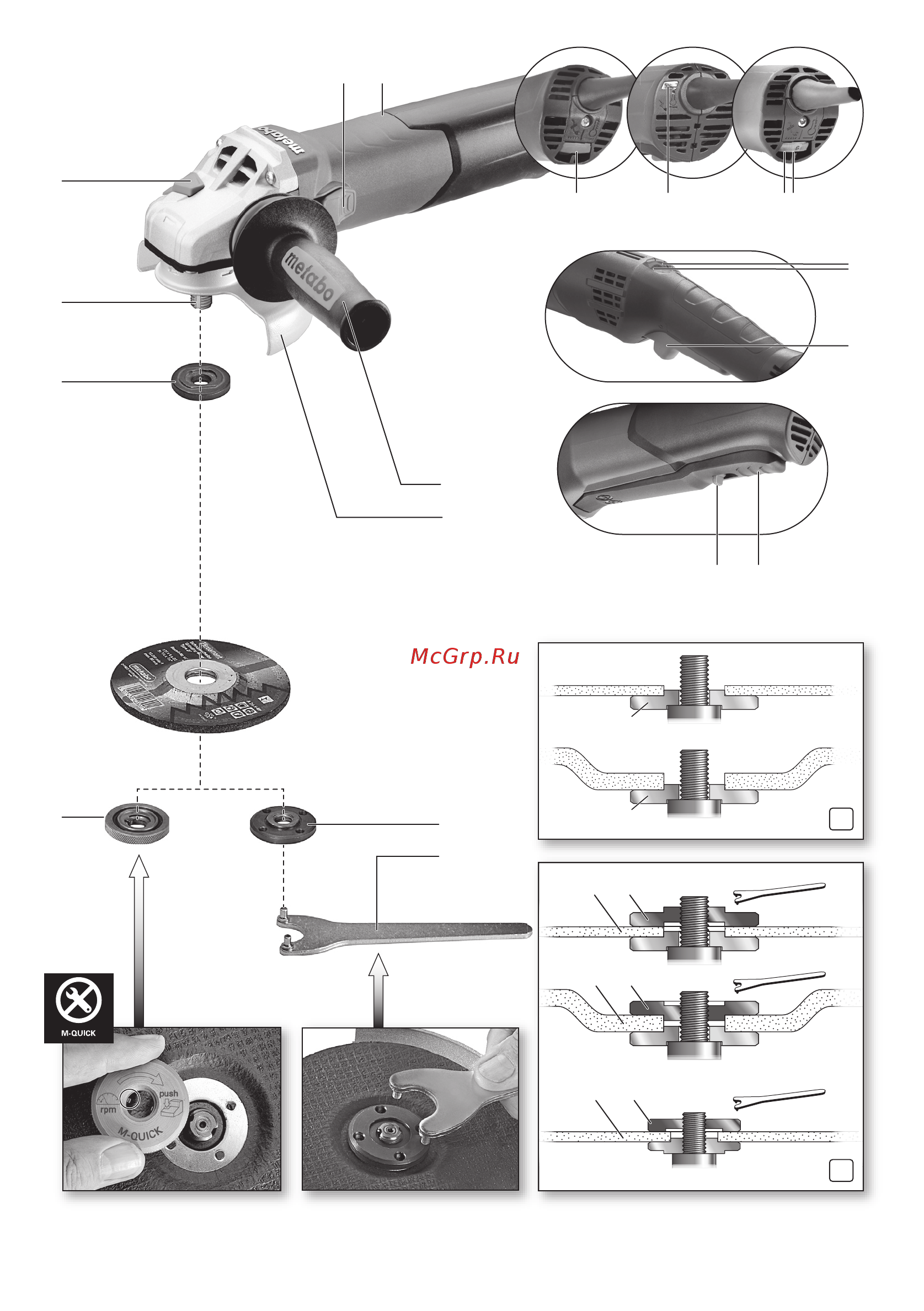 Metabo WE 19-180 Quick RT (601088000) Инструкция по эксплуатации онлайн [2/128] 502776