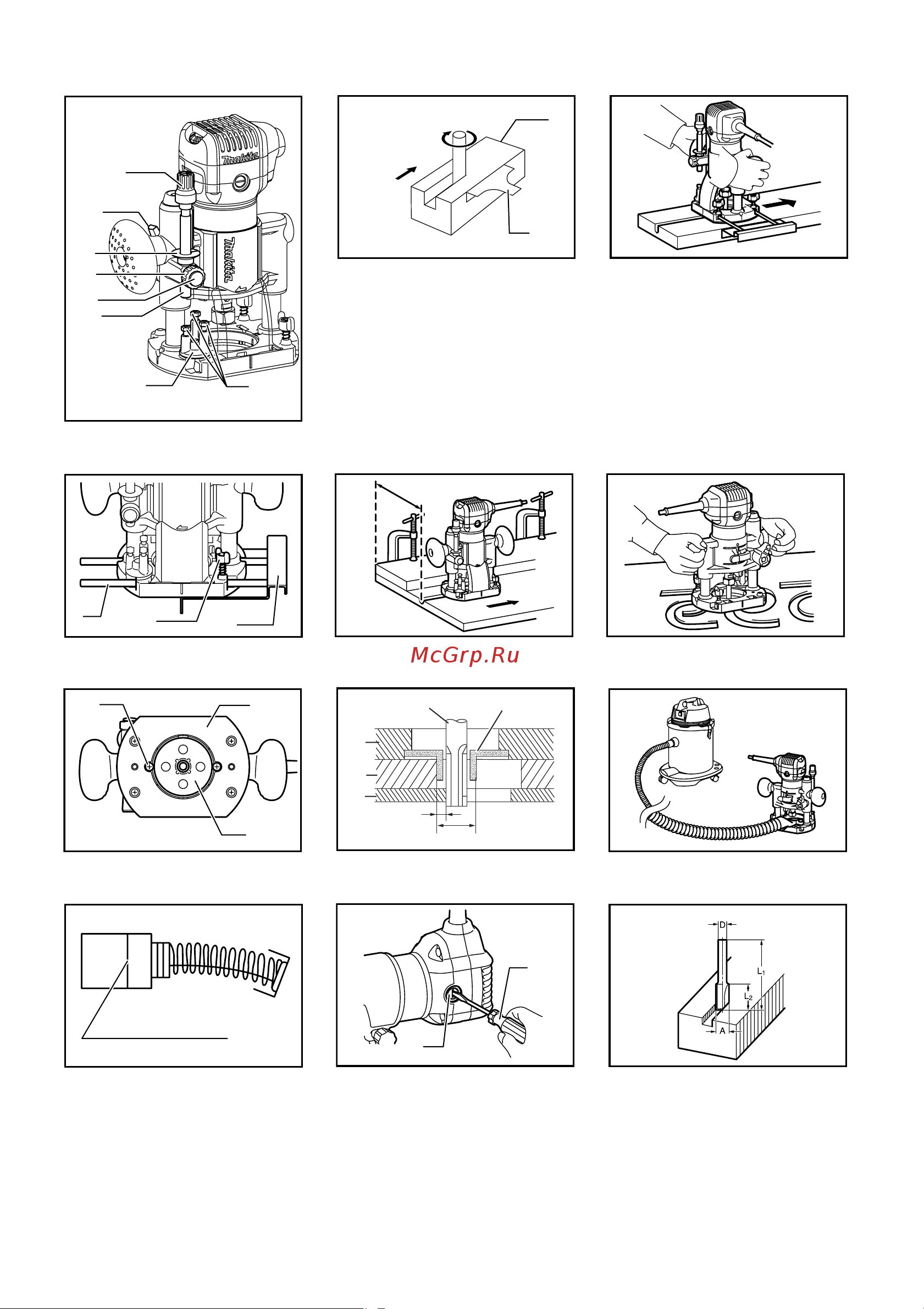 Makita RT0700C 171192 (171192) Инструкция по эксплуатации онлайн [5/88] 582430