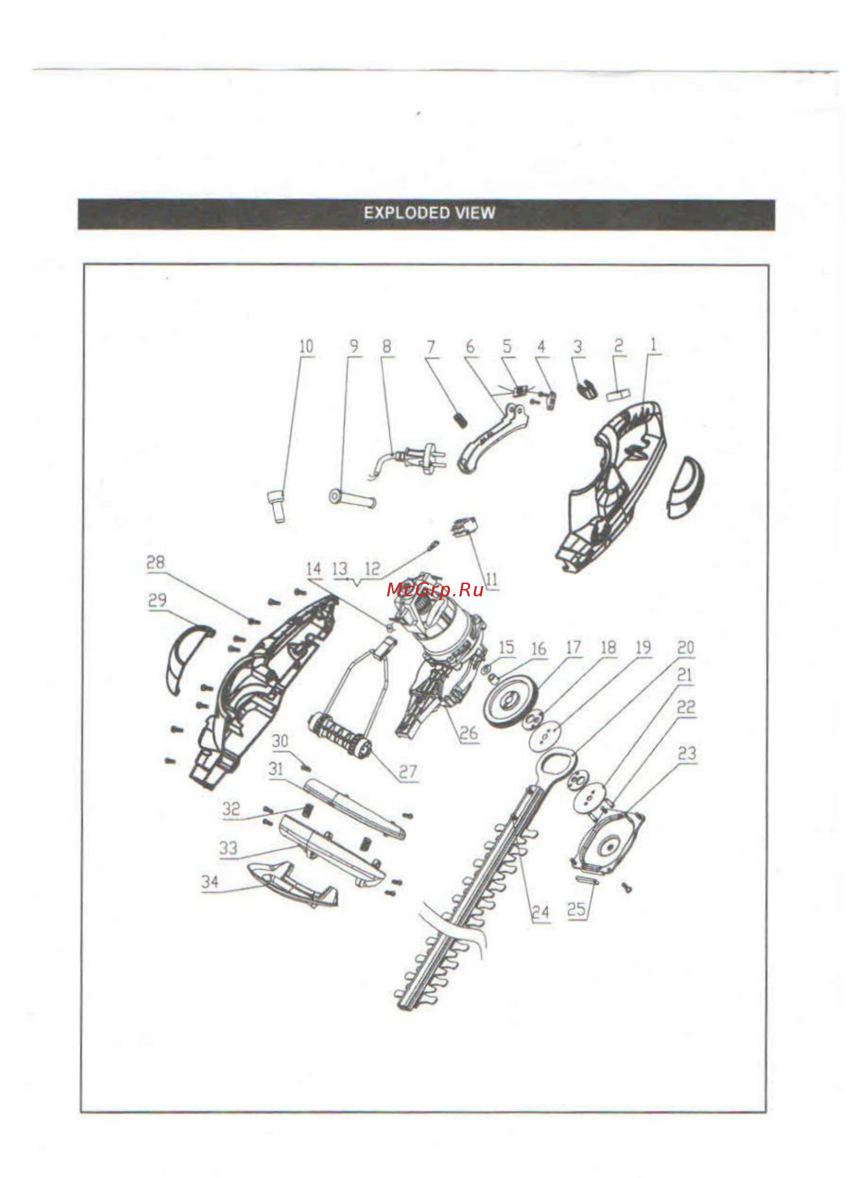 Greenworks GHT5054 (22247) Инструкция по эксплуатации онлайн [7/11] 502984