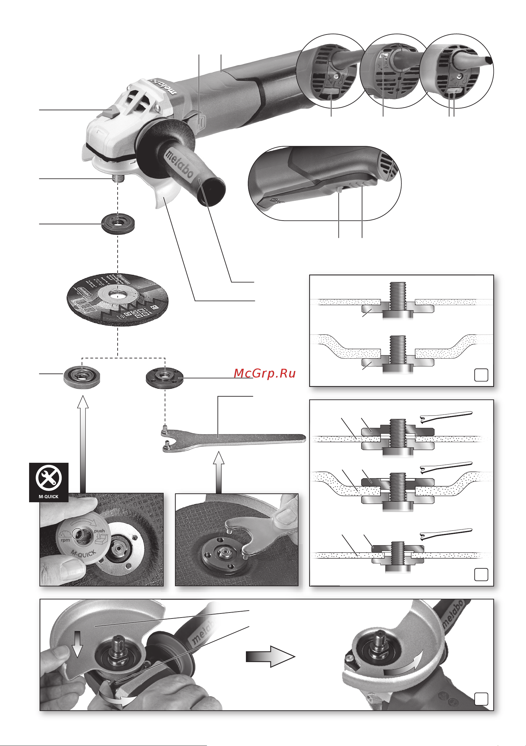 Metabo 10-125 Quick (600388950) Инструкция по эксплуатации онлайн [2/124] 670147