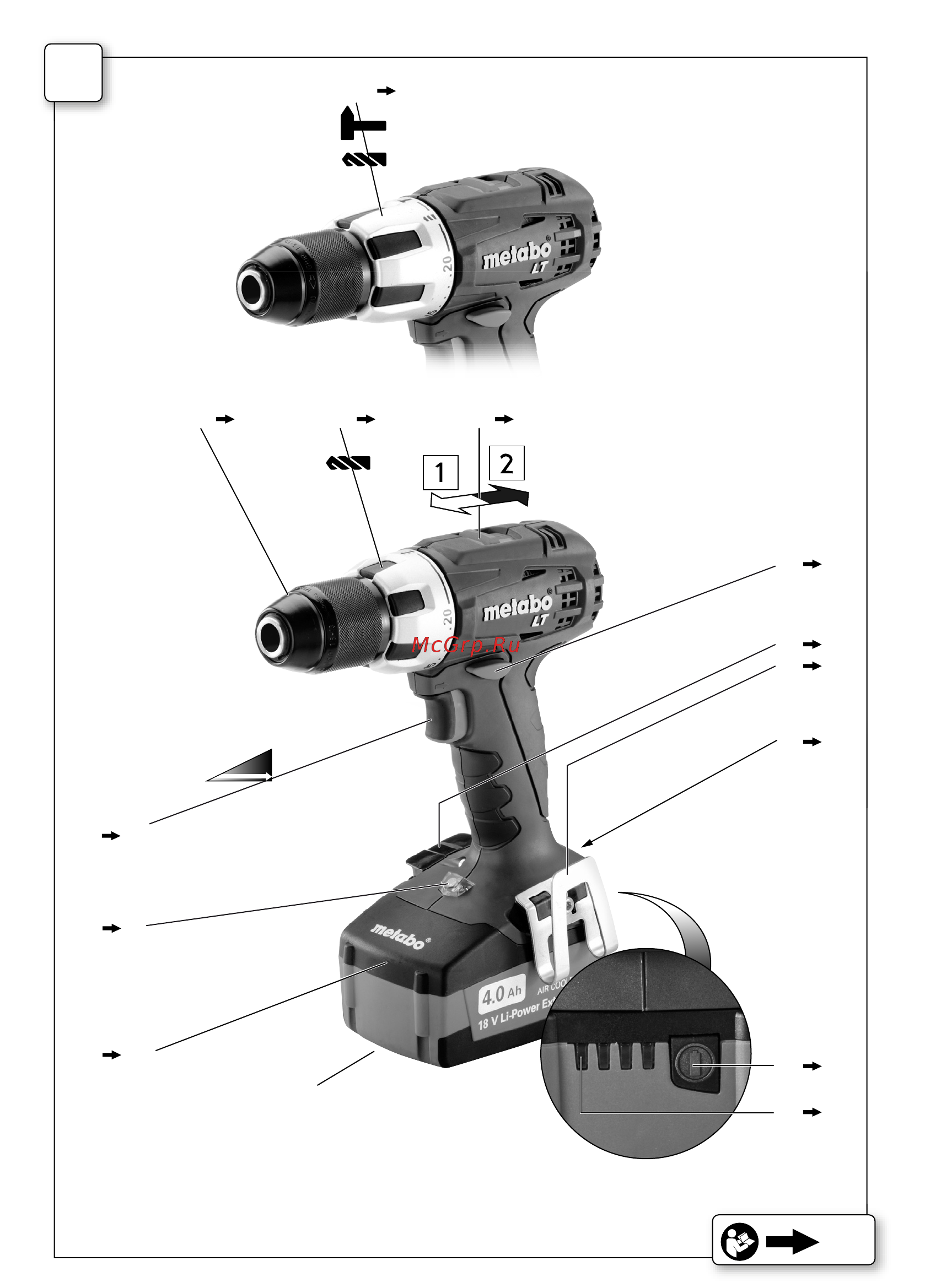 Metabo BS 14.4 LT 4.0 (602100500) Инструкция по эксплуатации онлайн [2/68] 507683