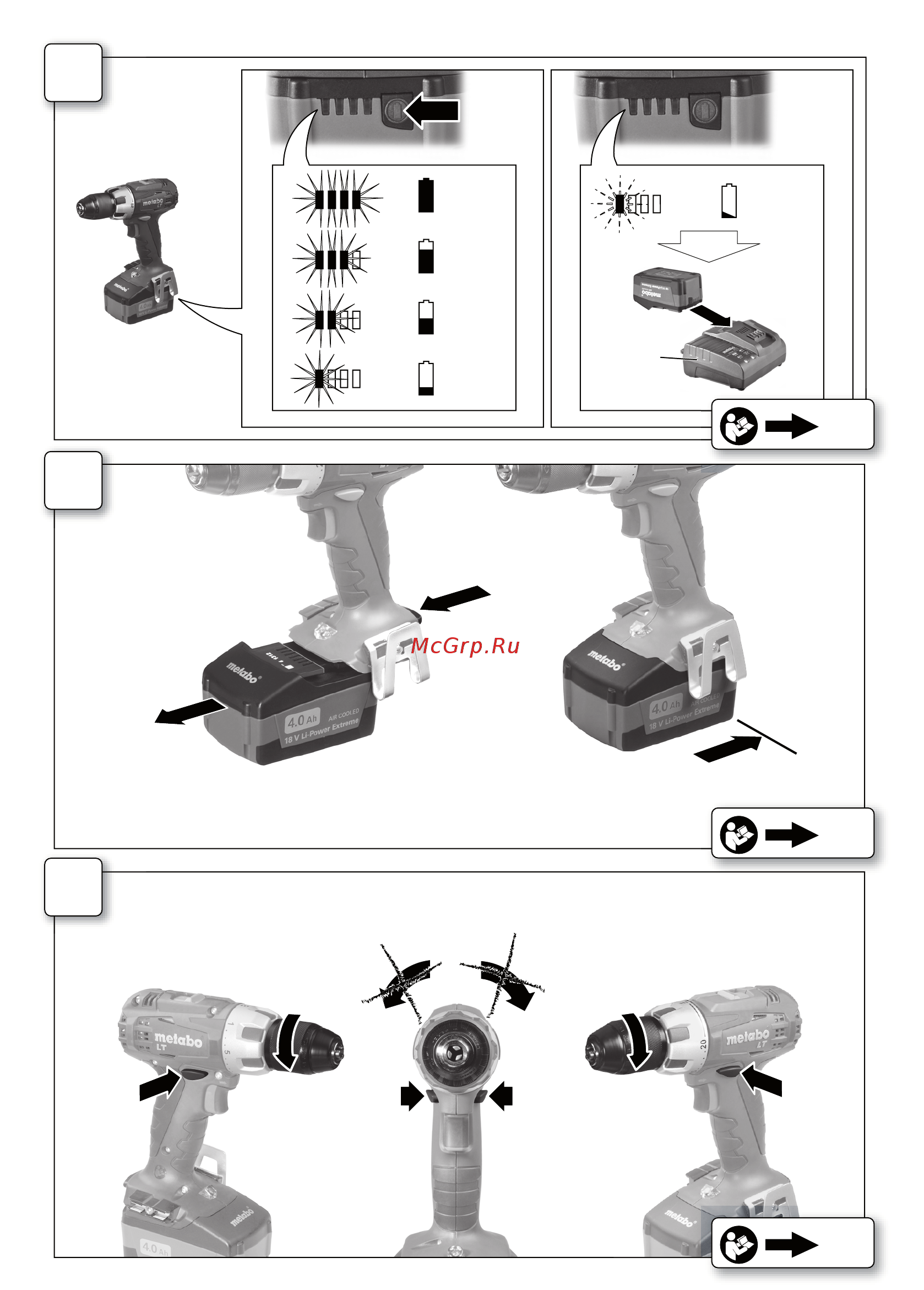 Metabo BS 14.4 LT 4.0 (602100500) Инструкция по эксплуатации онлайн [3/68] 507683