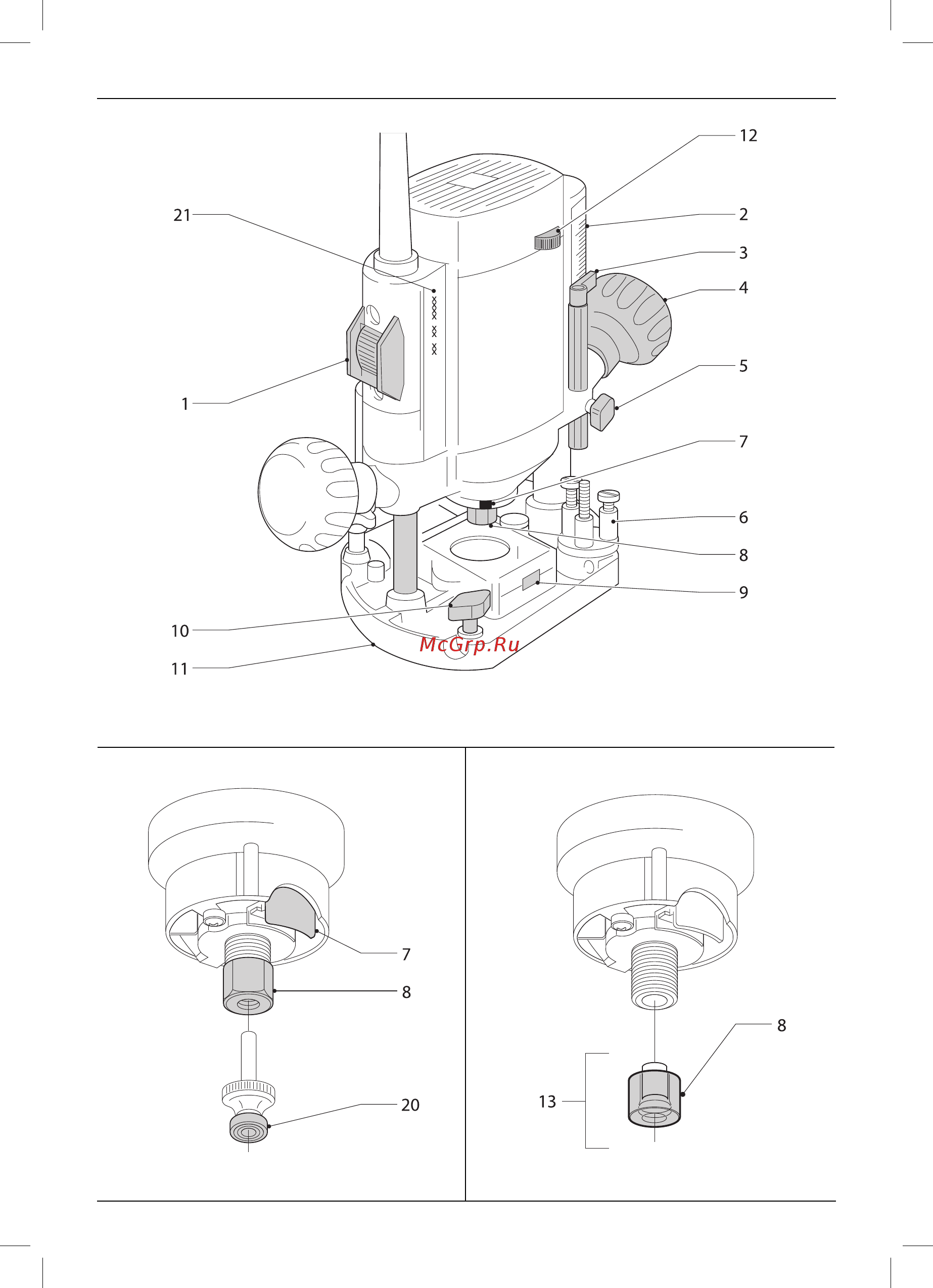 Dewalt DW615 Инструкция по эксплуатации онлайн [2/20] 503300
