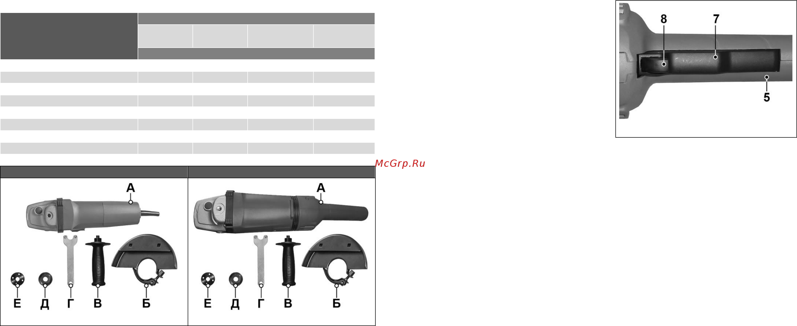 Энкор УШМ 230-2,1 УШМ-2100/230Э Инструкция по эксплуатации онлайн [6/10] 503446