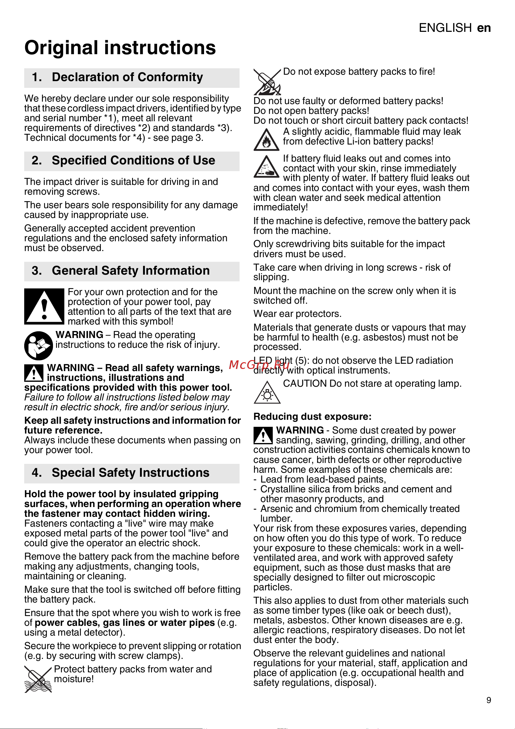 Metabo PowerMaxx SSD 12 BL (601115840) [9/68] Original instructions