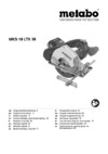 Metabo MKS 18 LTX 58 (600771700) Инструкция по эксплуатации