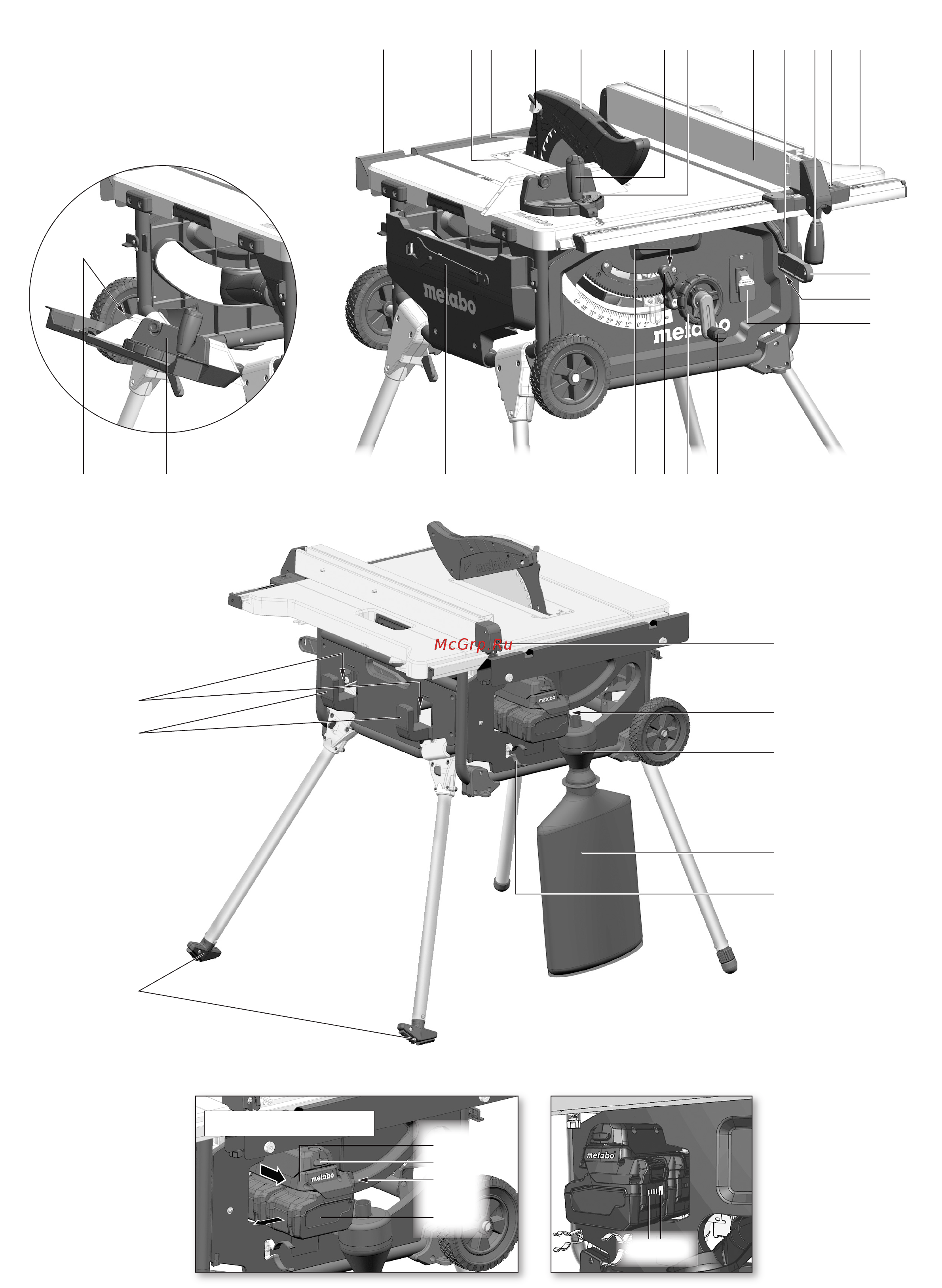 Metabo TS 36-18 LTX BL 254 (613025810) [2/152] Ts 36 18 ltx bl 254