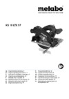 Metabo KS 18 LTX 57 (601857810) Инструкция по эксплуатации