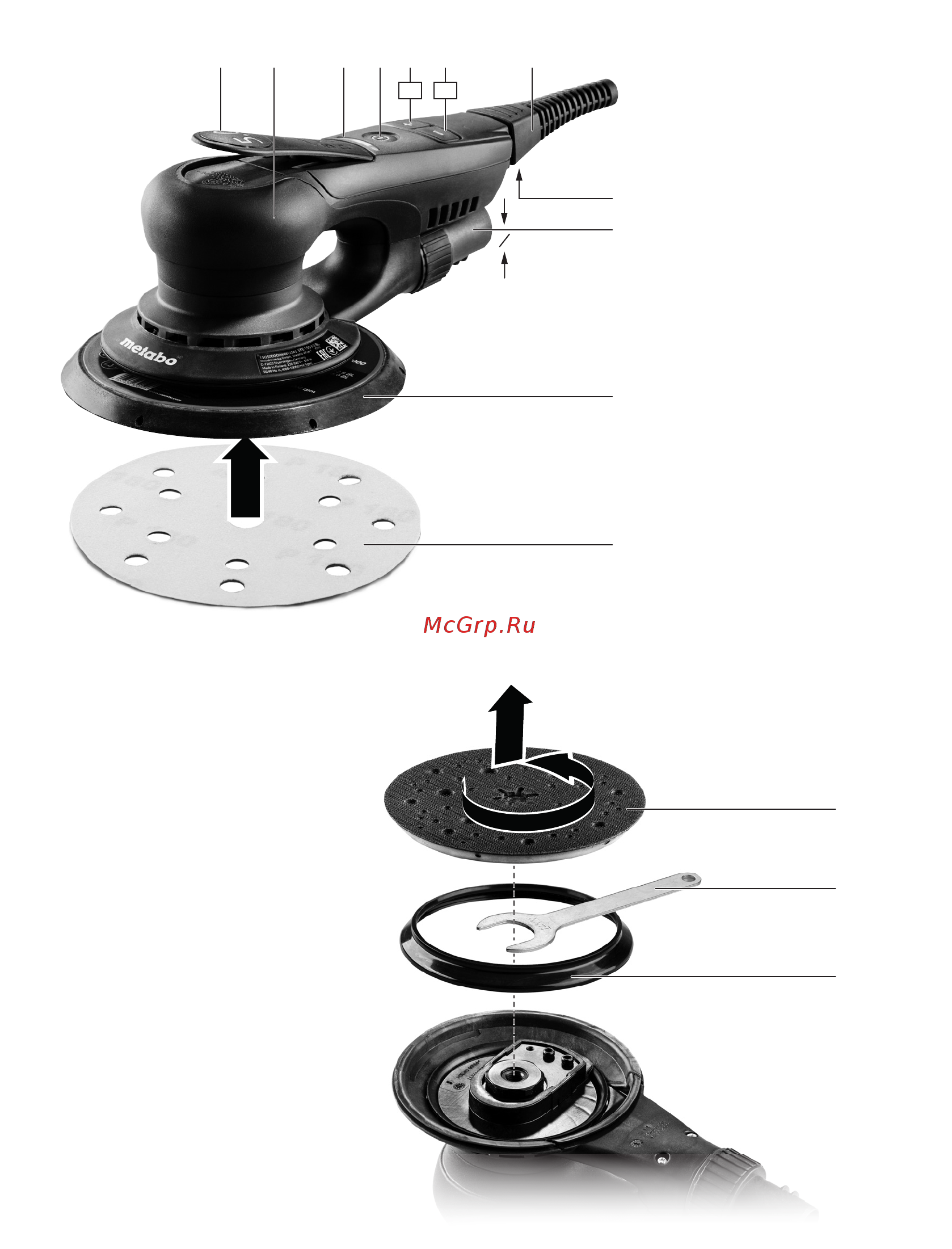 Metabo SXE 150-5.0 BL (615050700) Инструкция по эксплуатации онлайн [2/60] 503555