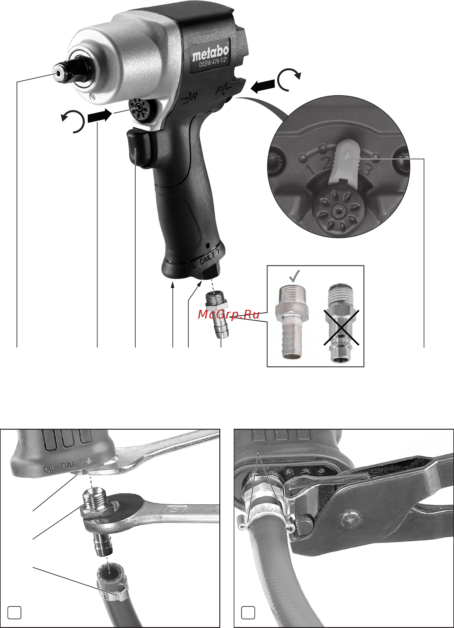 Metabo DSSW 930-1/2'' (601549000) Инструкция по эксплуатации онлайн [2/60] 503611