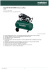 Metabo MEGA 350-100 D (601539000) Инструкция по эксплуатации